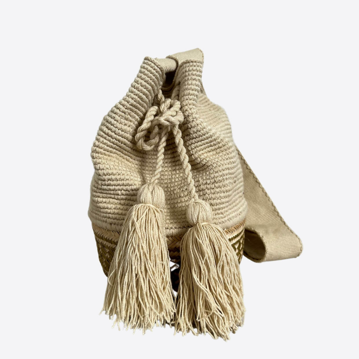 Cream & Jute Wayúu Style Bag