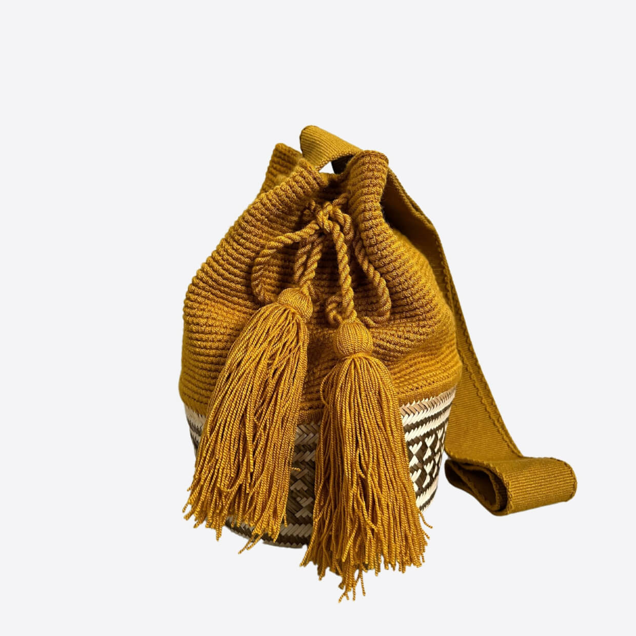 Mustard & Jute Wayúu Style Bag