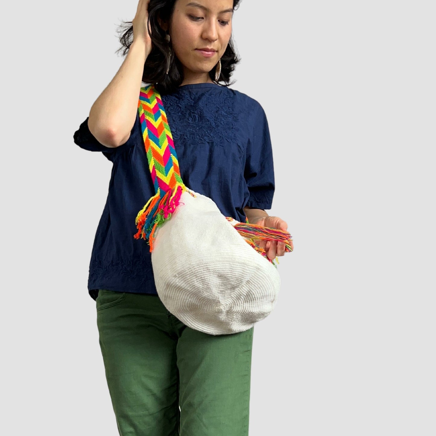 White & Bright Wayúu Style Bag