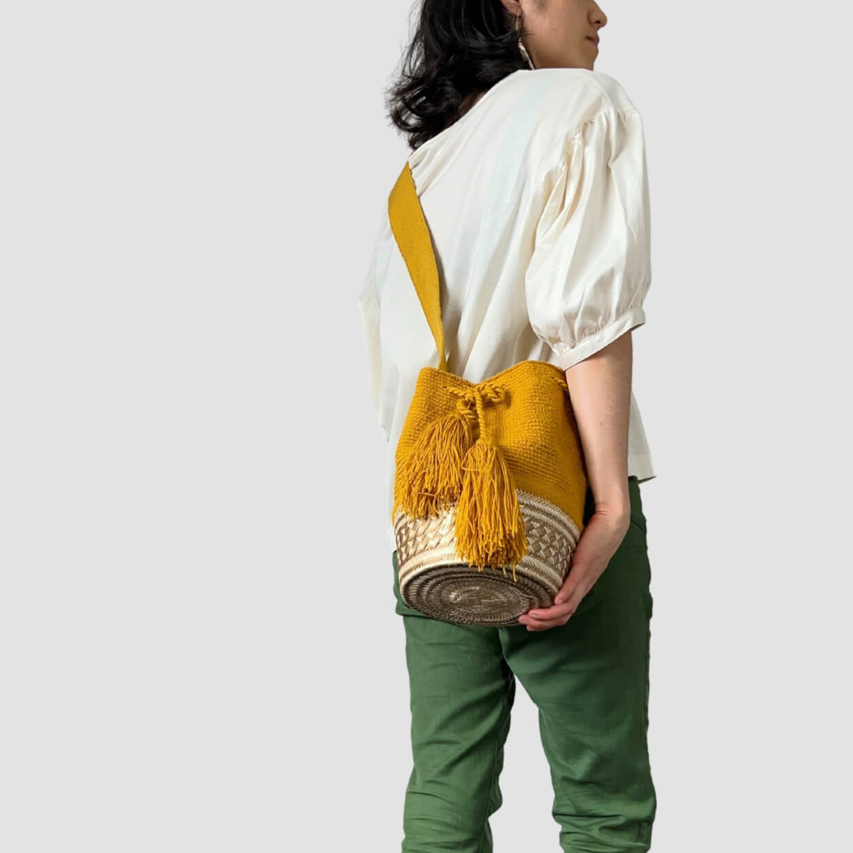 Mustard & Jute Wayúu Style Bag