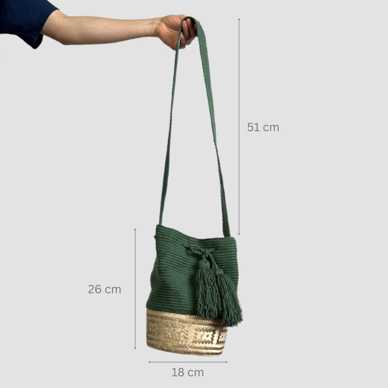 Pine & Jute Wayúu Style Bag
