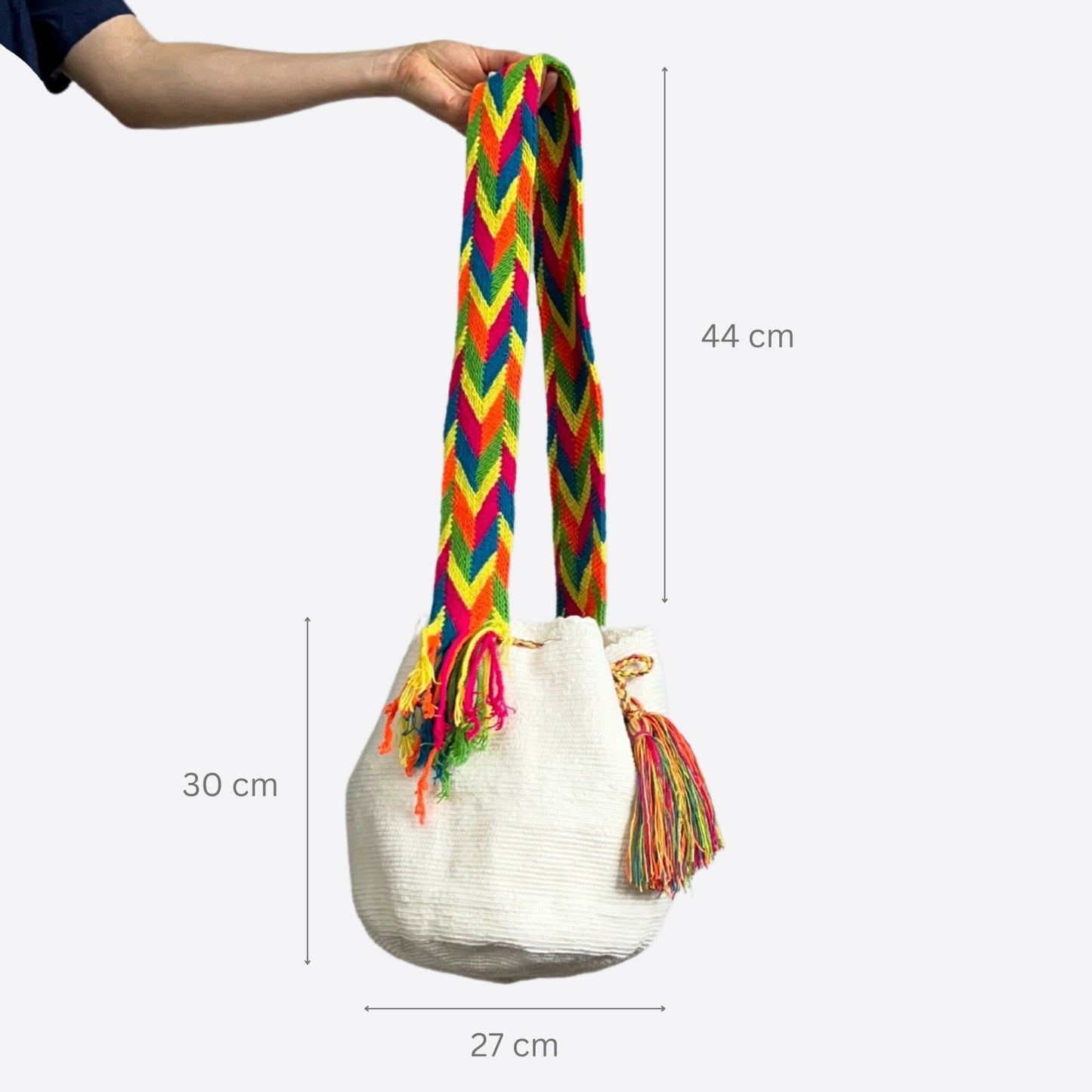 White & Bright Wayúu Style Bag
