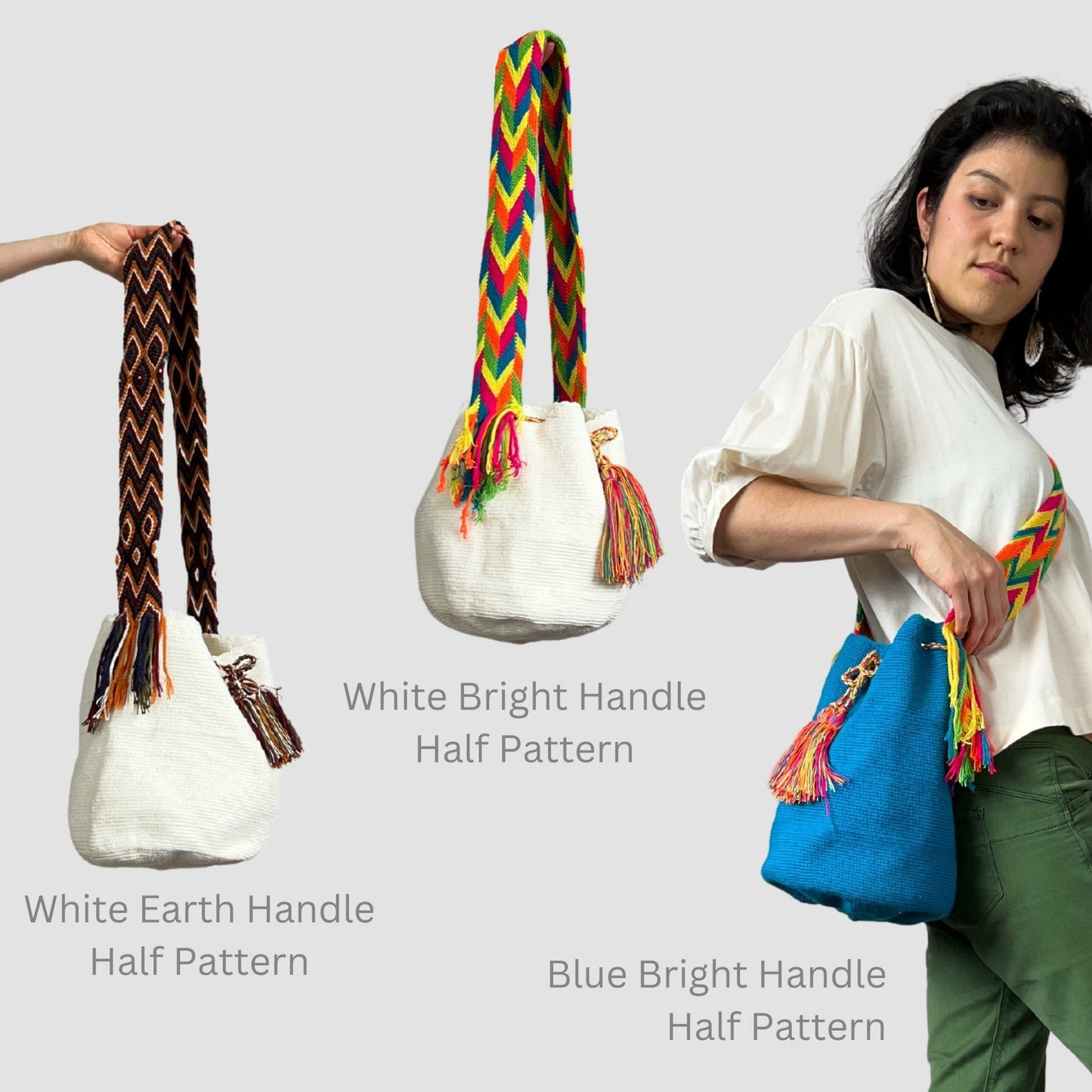 White & Bright Wayúu Style Bag