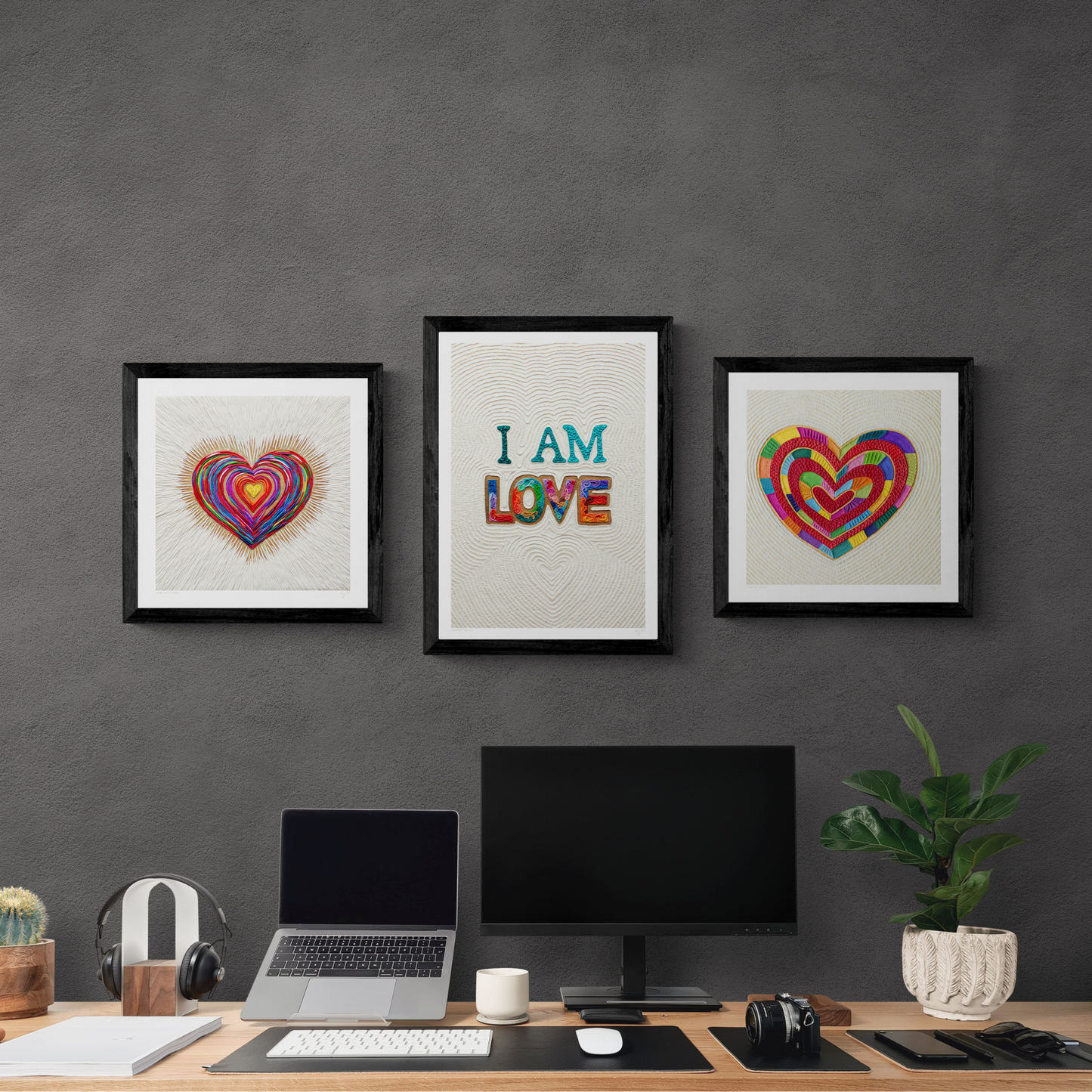 I AM LOVE Art Print by Emy Oikawa, Eclo Art - YO SOY AMOR