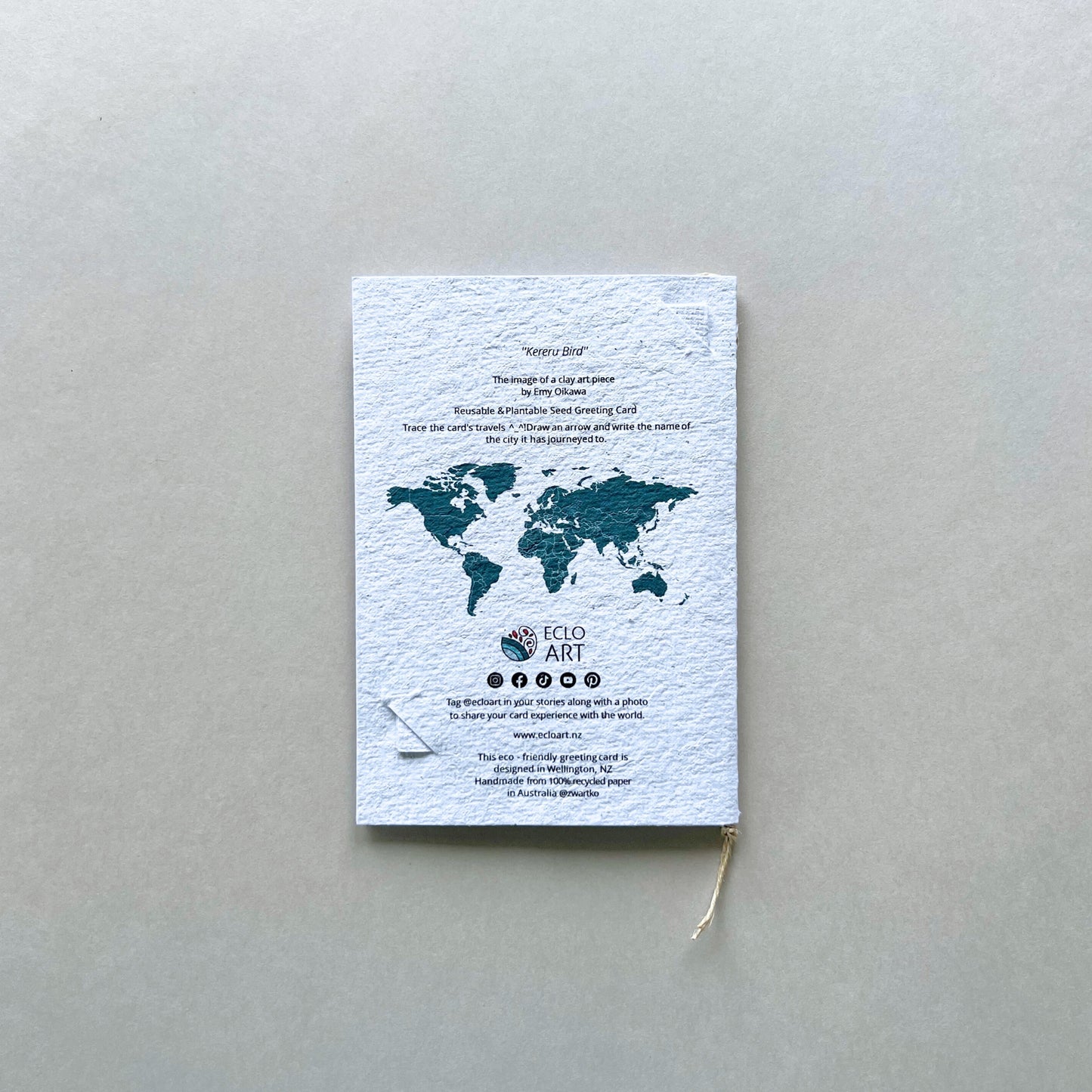 Kereru Bird Plantable and Reusable Greeting Card