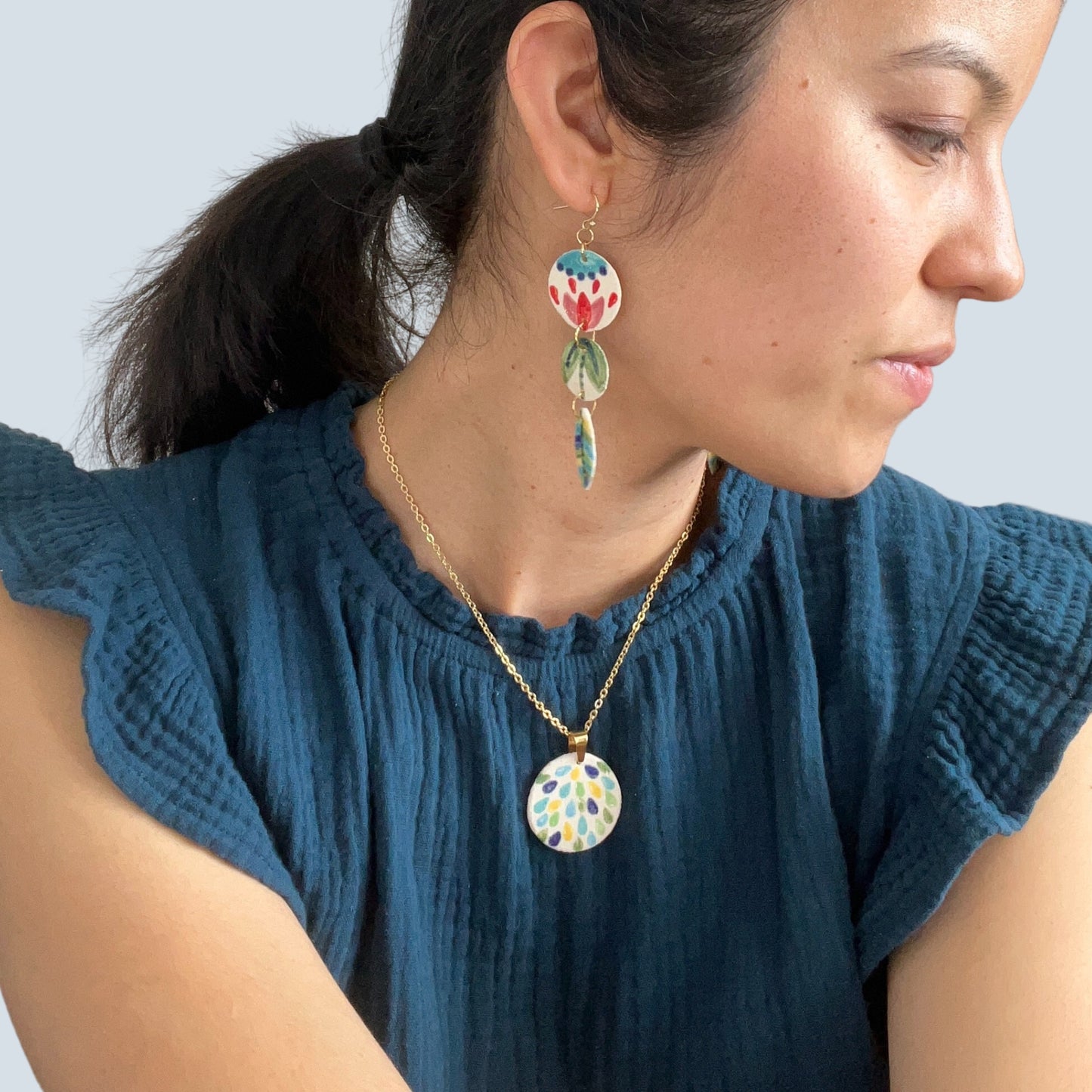 Flourish Earrings // Flat Surface