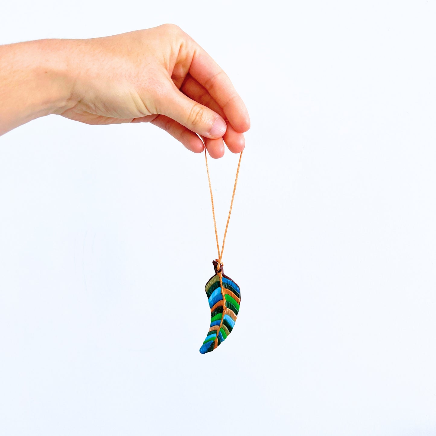 Fern Decoration Polymer Clay Piece