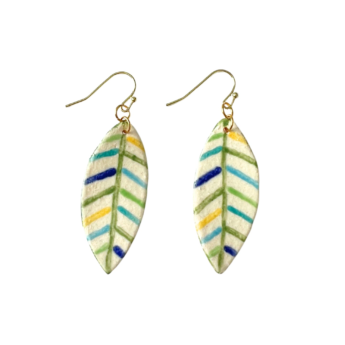 Serenity Leaf Earrings // Flat Surface