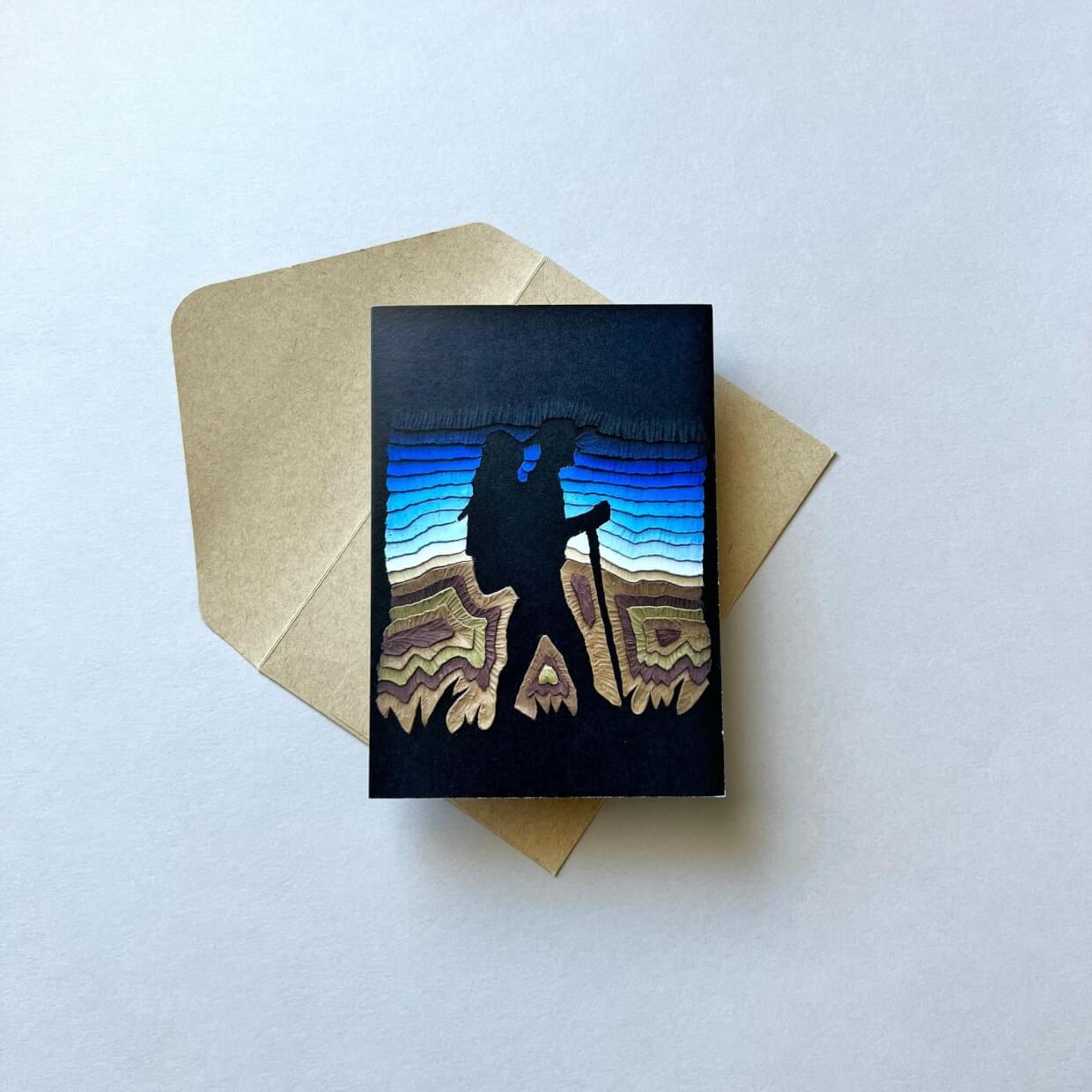 Hiking Reusable Greeting Card