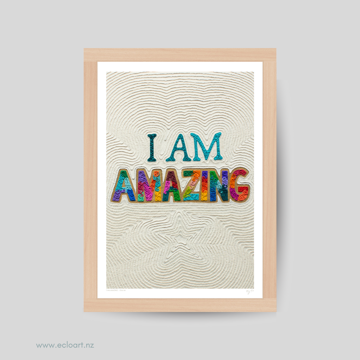 I AM AMAZING Art Print by Emy Oikawa, Eclo Art - YO SOY INCREIBLE