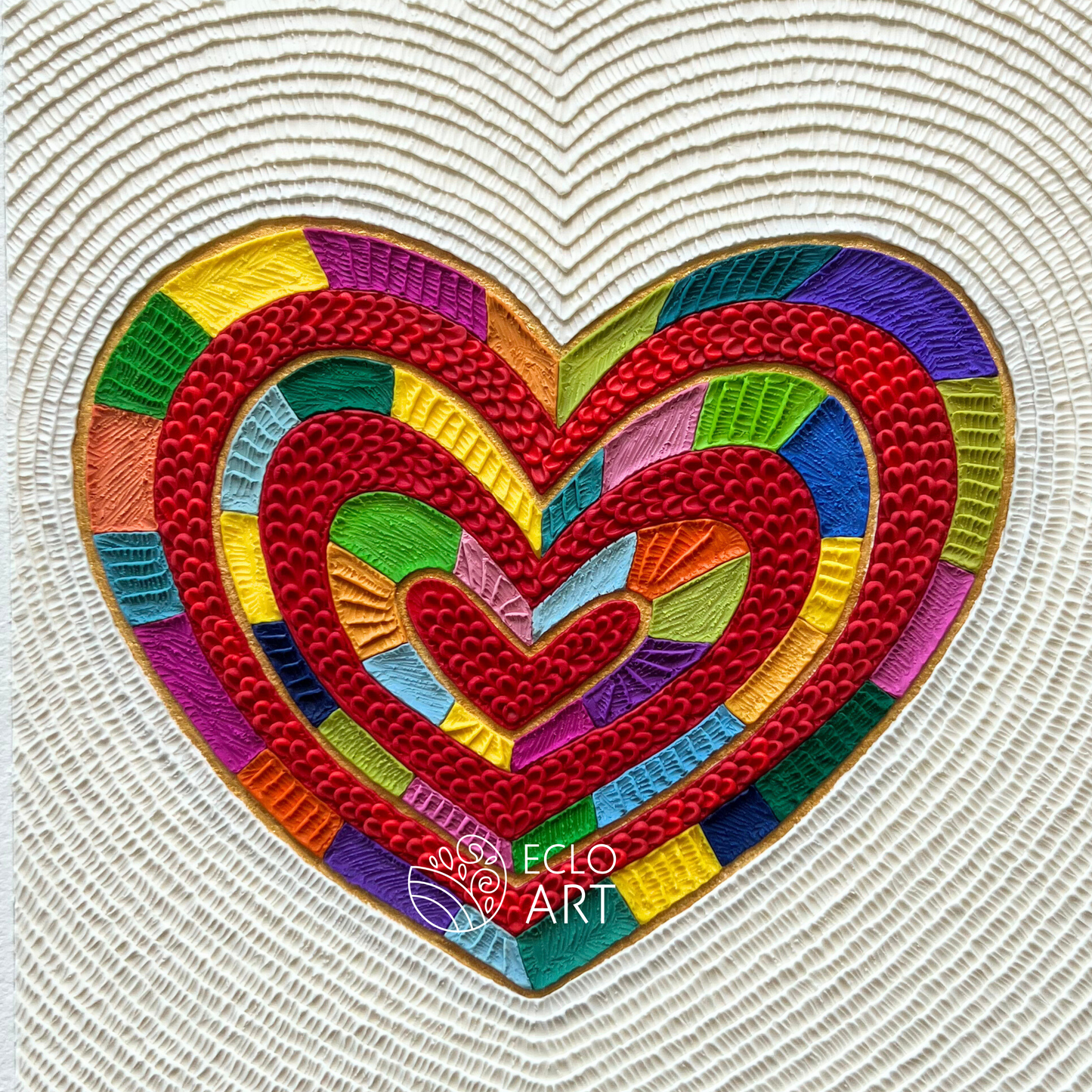 "I LOVE ME" Clay Art Piece