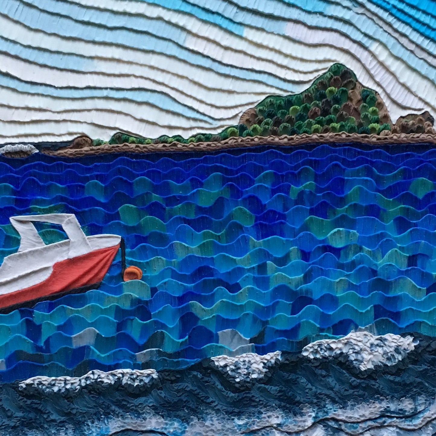 Island Bay, Wellington A4 Print