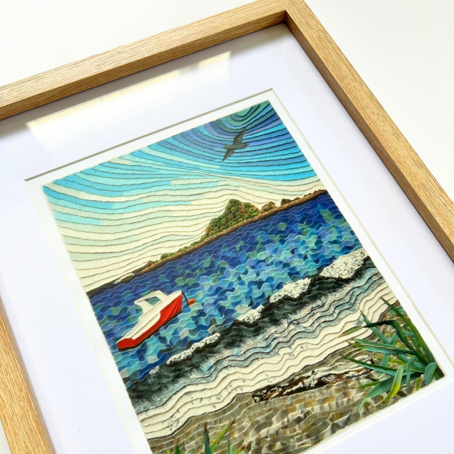 Island Bay, Wellington Framed Art Print