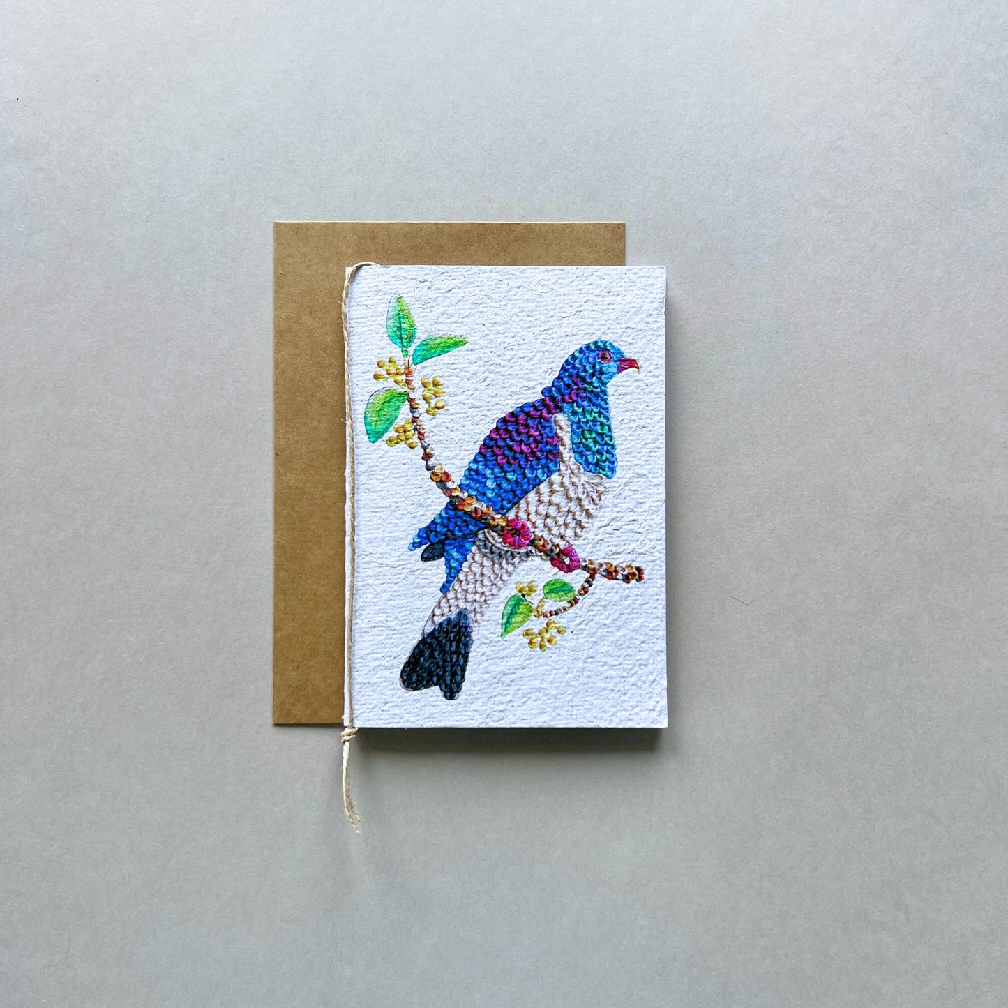 Kereru Bird Plantable and Reusable Greeting Card