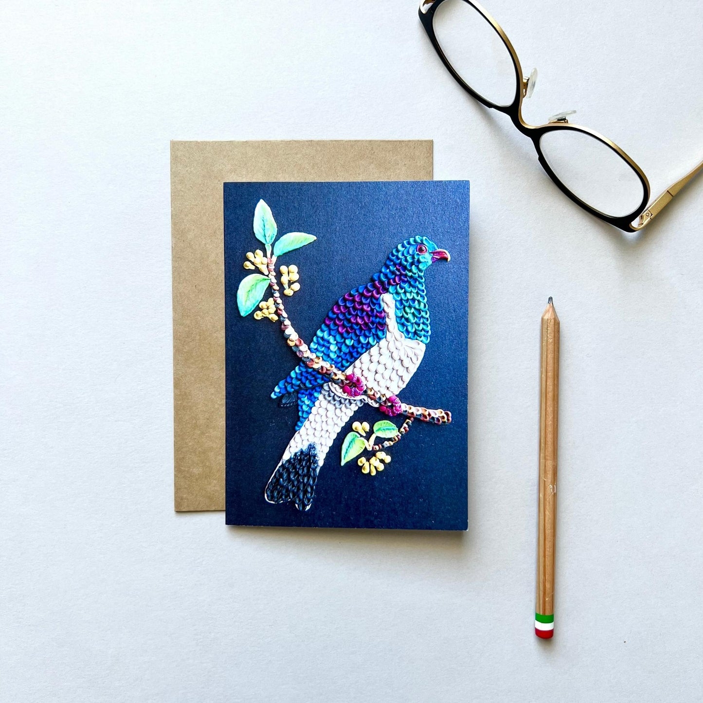 Kereru Bird Reusable Greeting Card