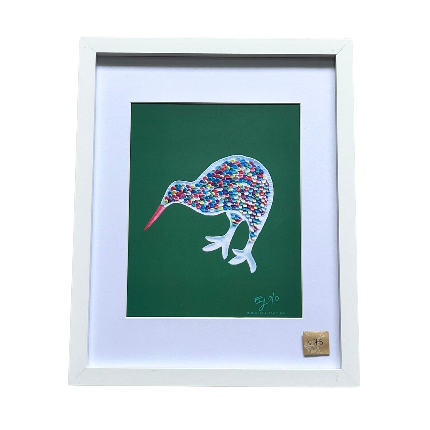 Kiwi Bird Large Framed Print