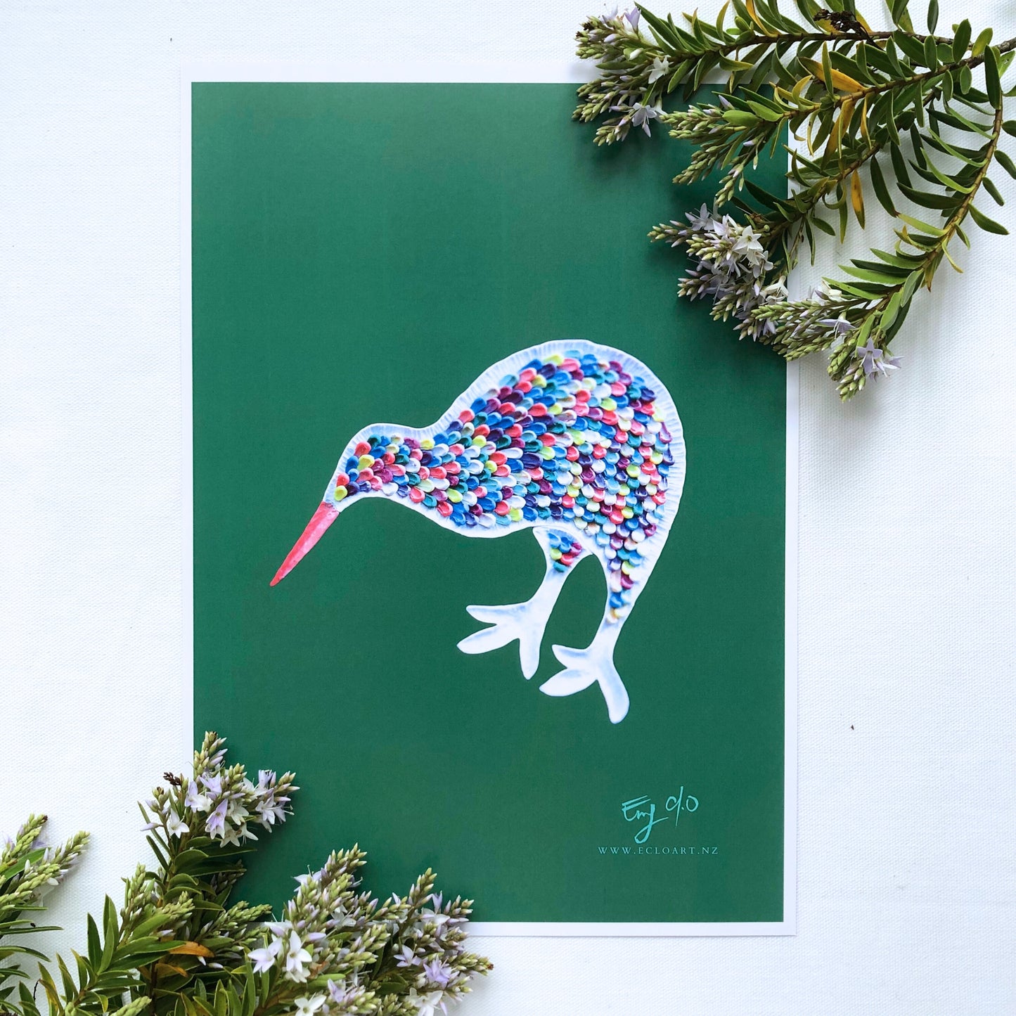 Kiwi Bird A4 Print