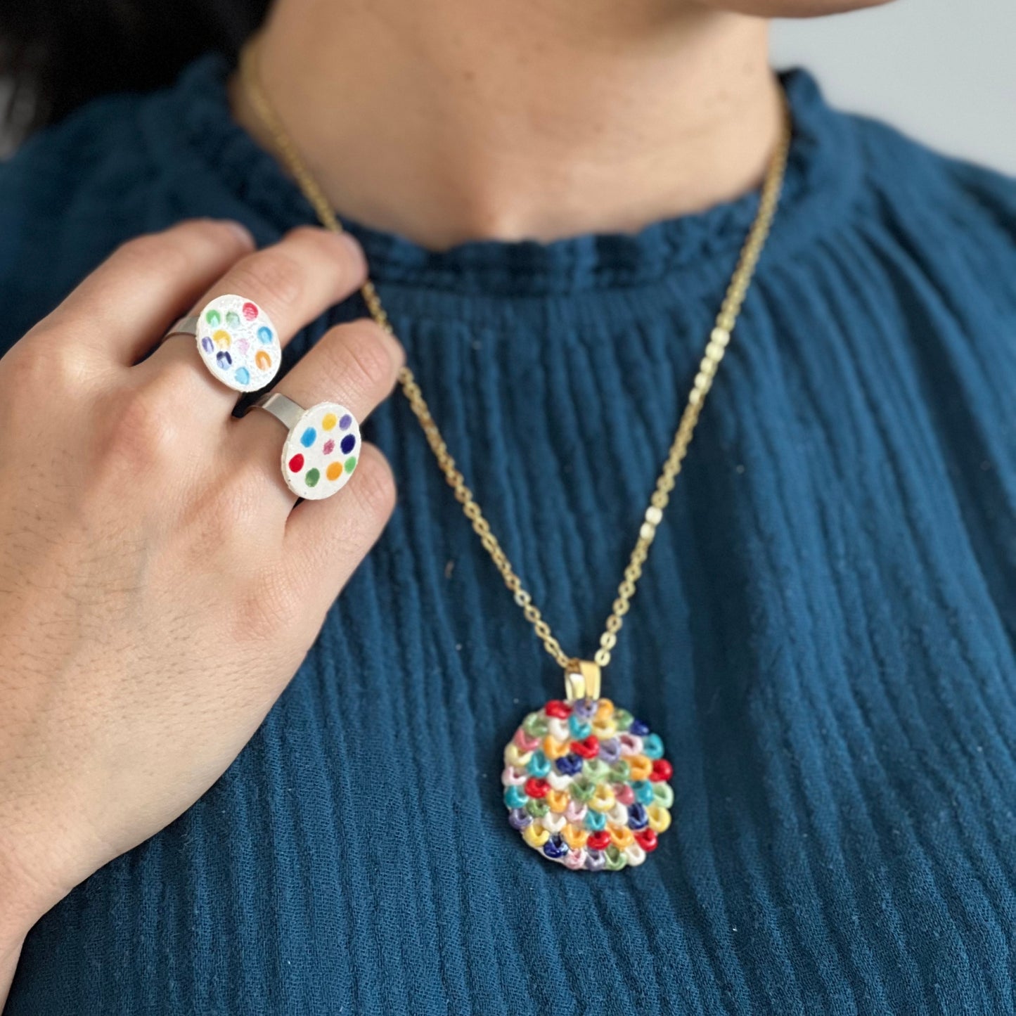 Confidence Necklace // Textured Surface