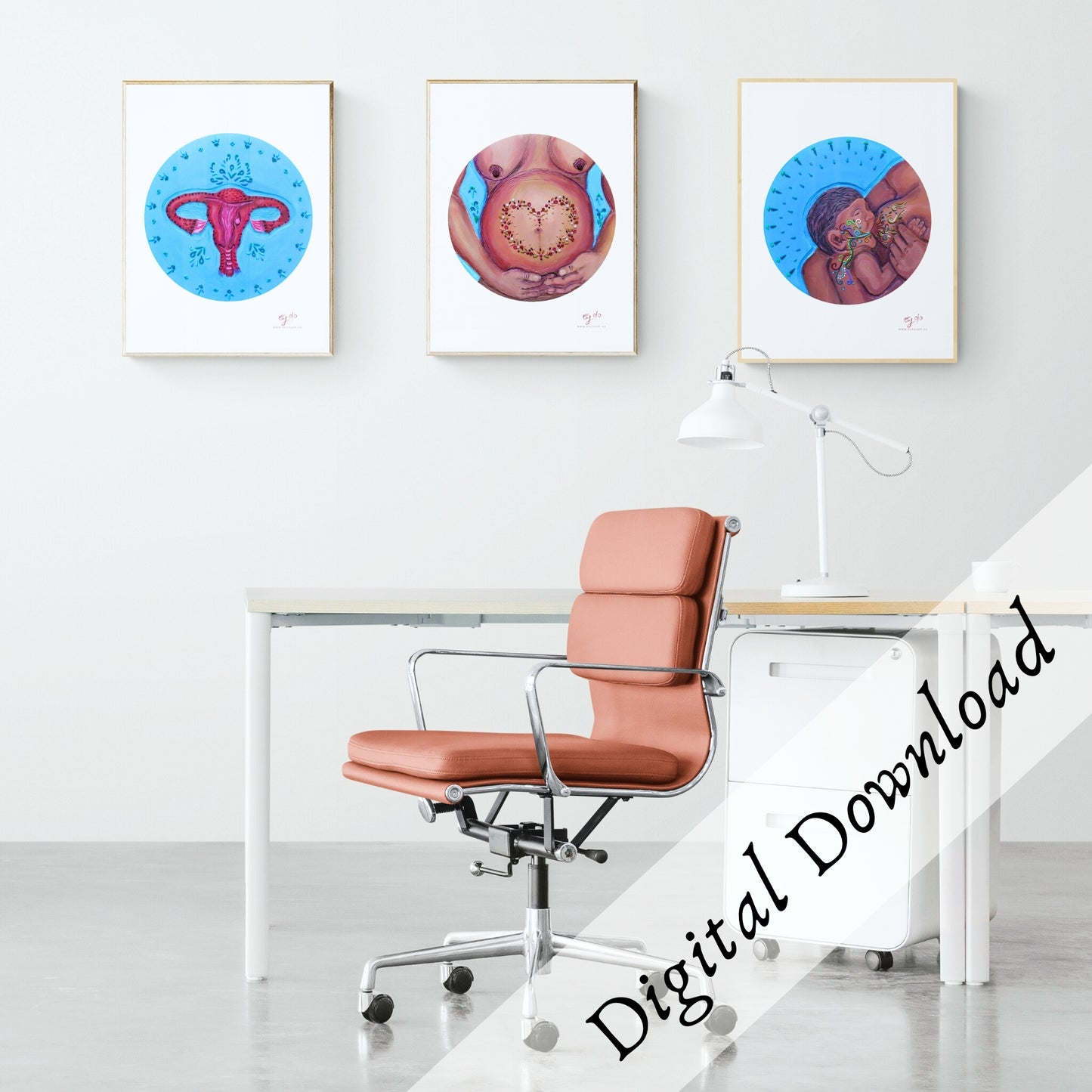 Bundle of 3 Maternity Series – Downloadable Print