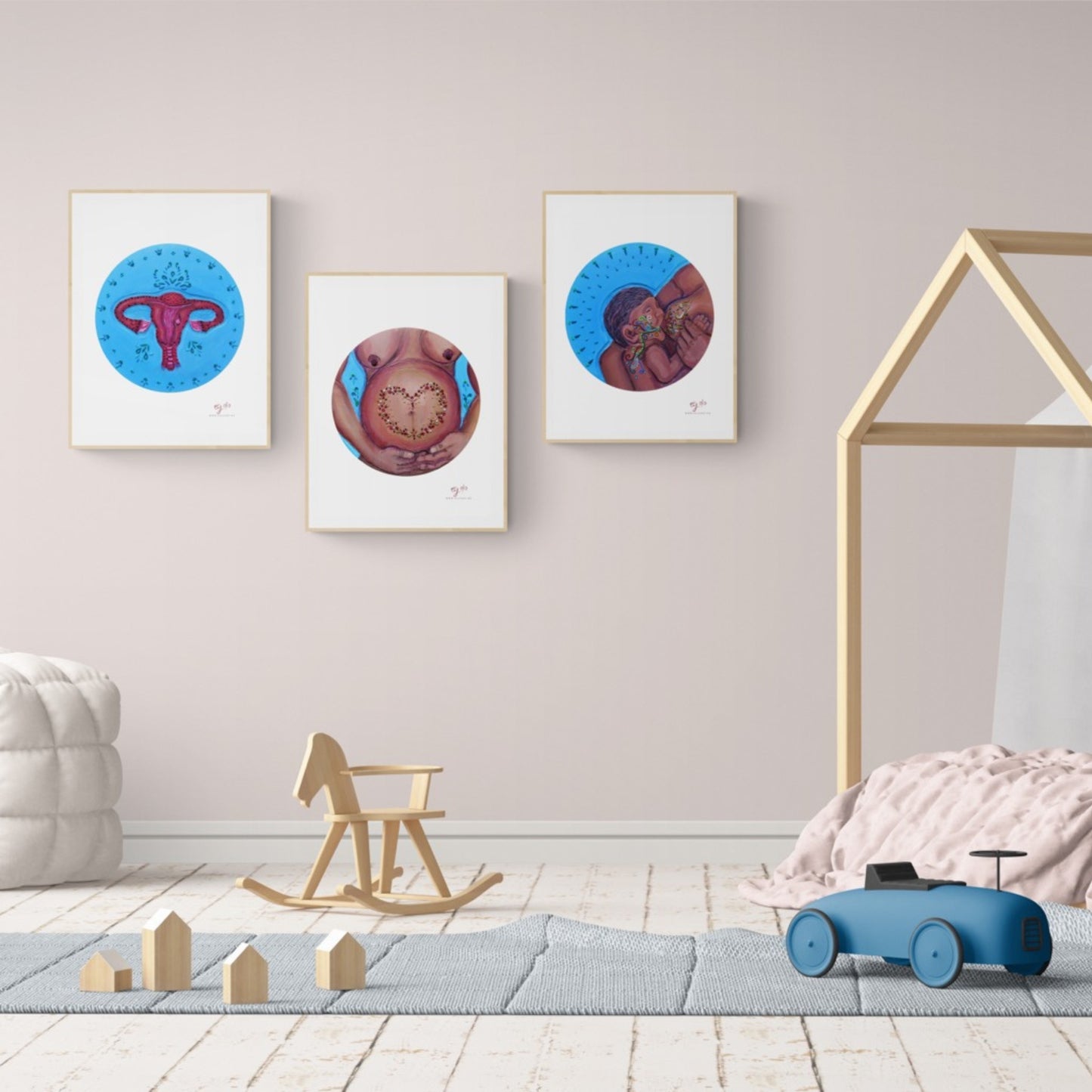 Bundle of 3 Maternity Series – Downloadable Print