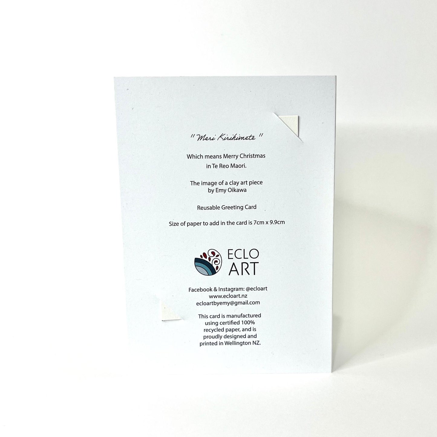 Meri Kirihimete Reusable Greeting Card