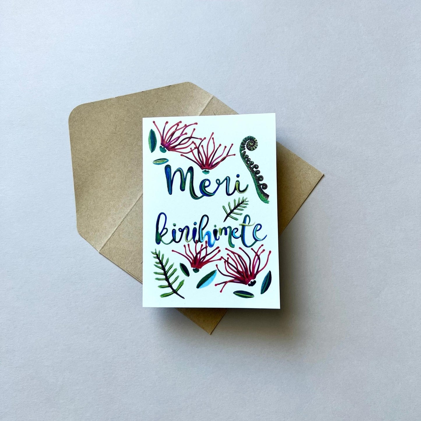 Meri Kirihimete Reusable Greeting Card