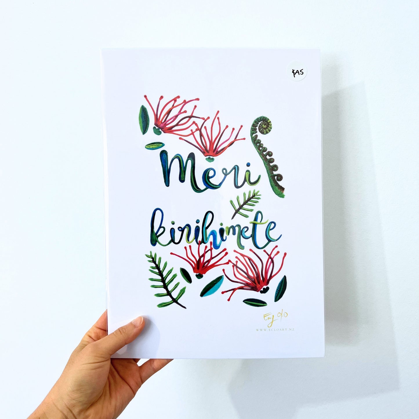 Meri Kirihimete A4 Print