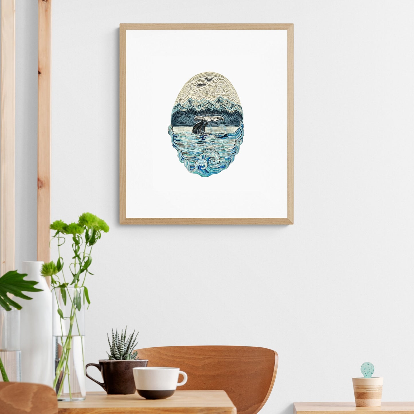 ''Ocean's Symphony'' Original Clay Art Piece