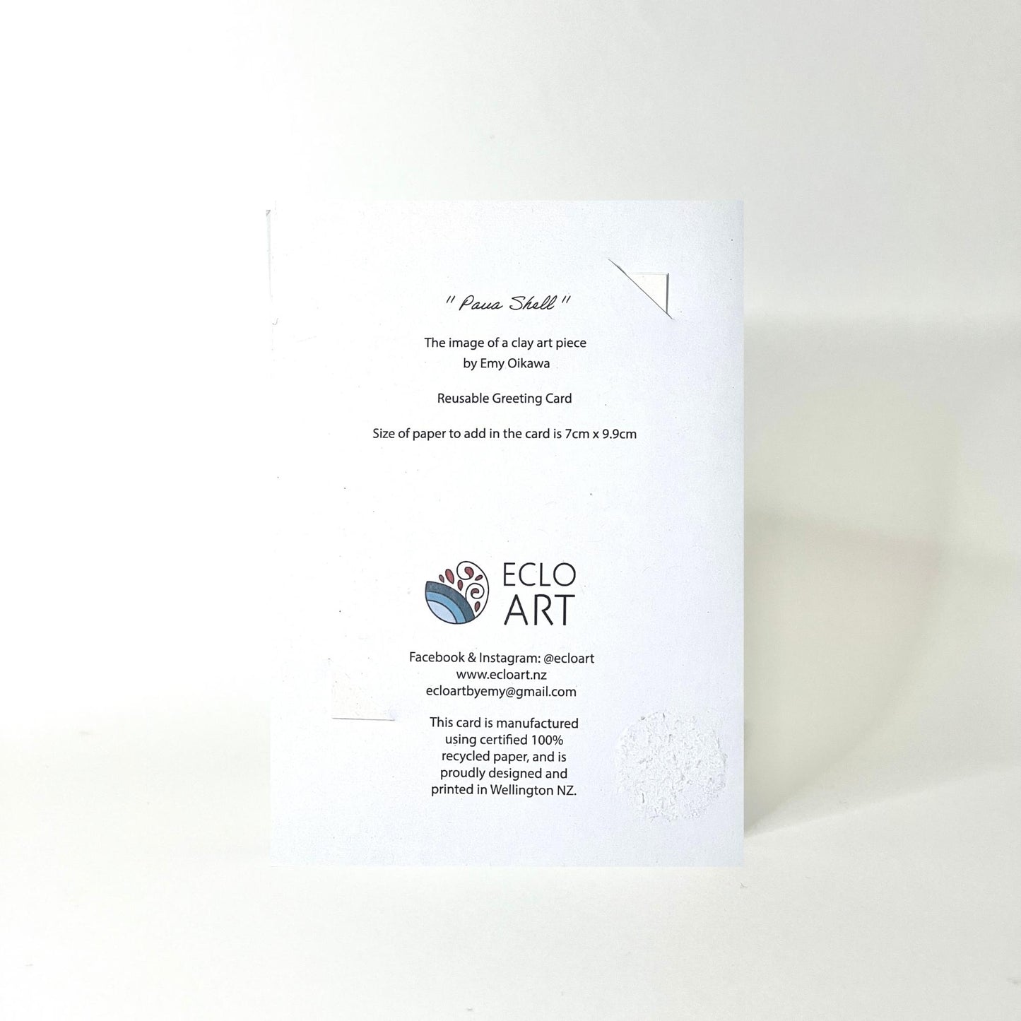 Paua Shell Reusable Greeting Card