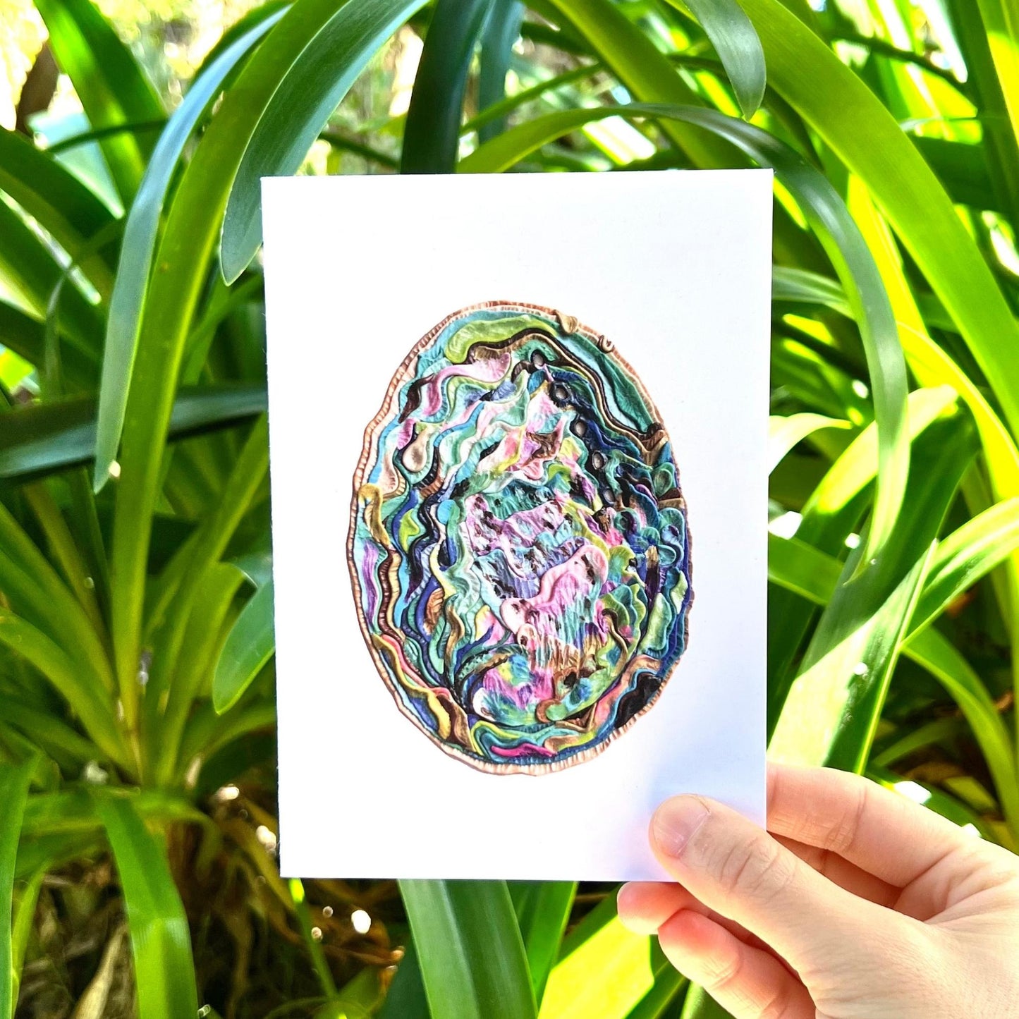 Paua Shell Reusable Greeting Card