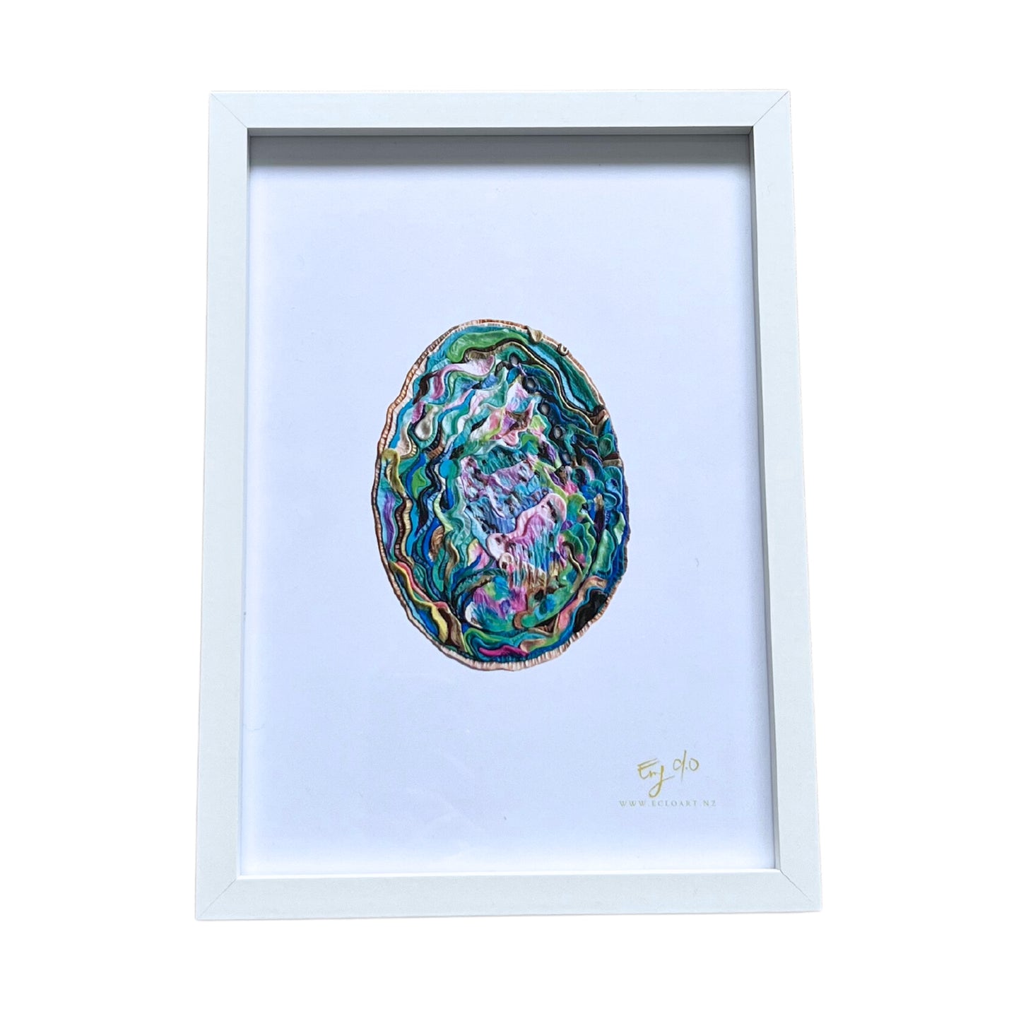 Paua Shell Framed Print