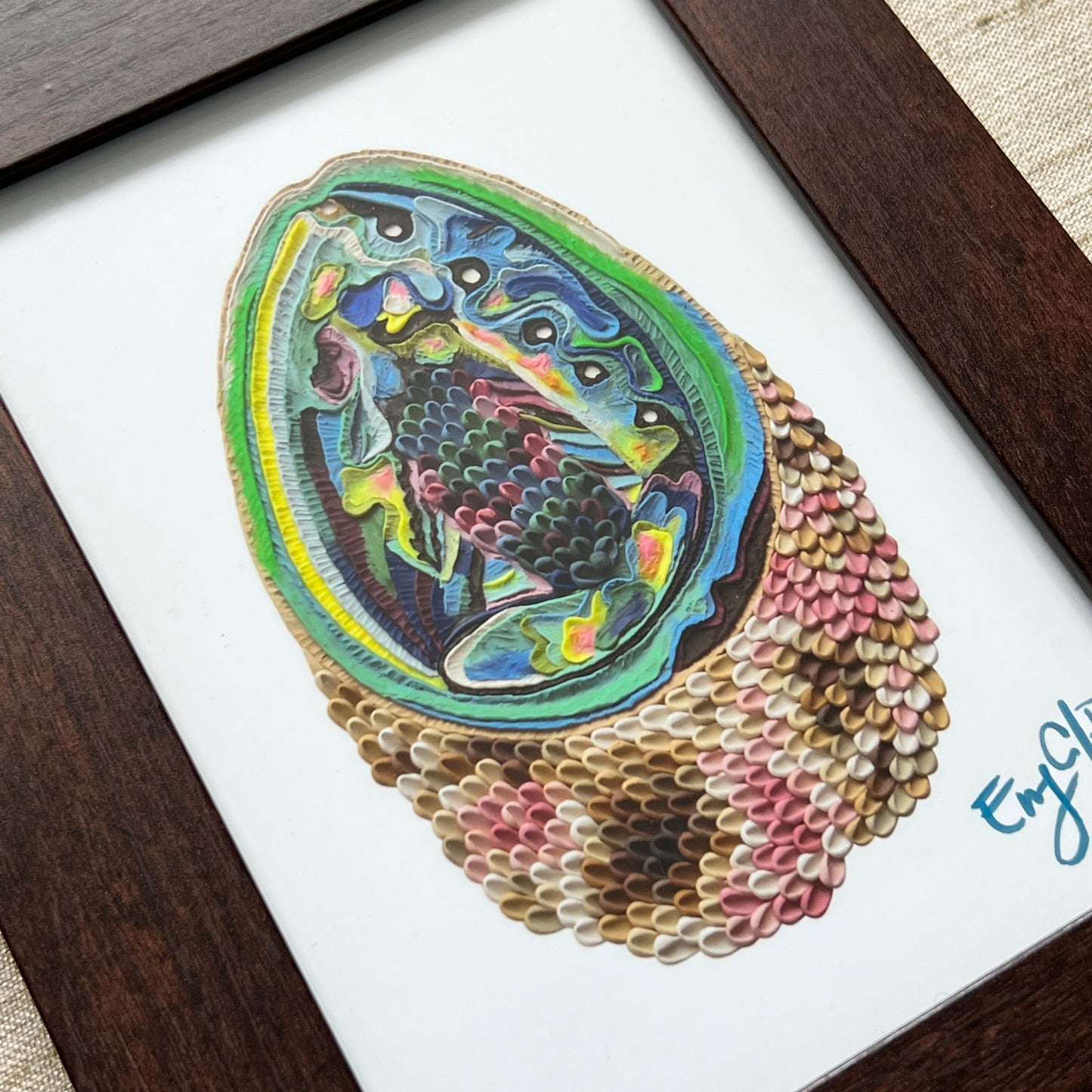 Paua Shell Small Framed Print