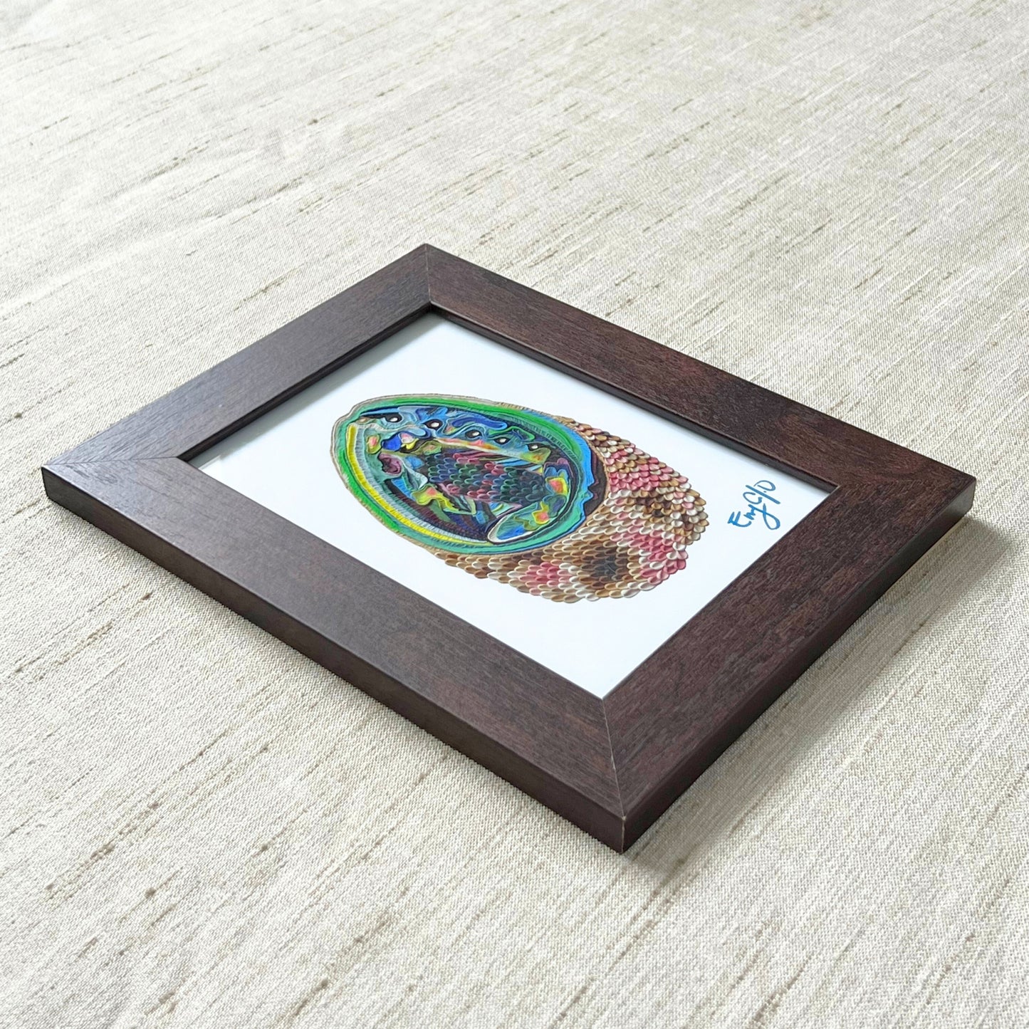 Paua Shell Small Framed Print