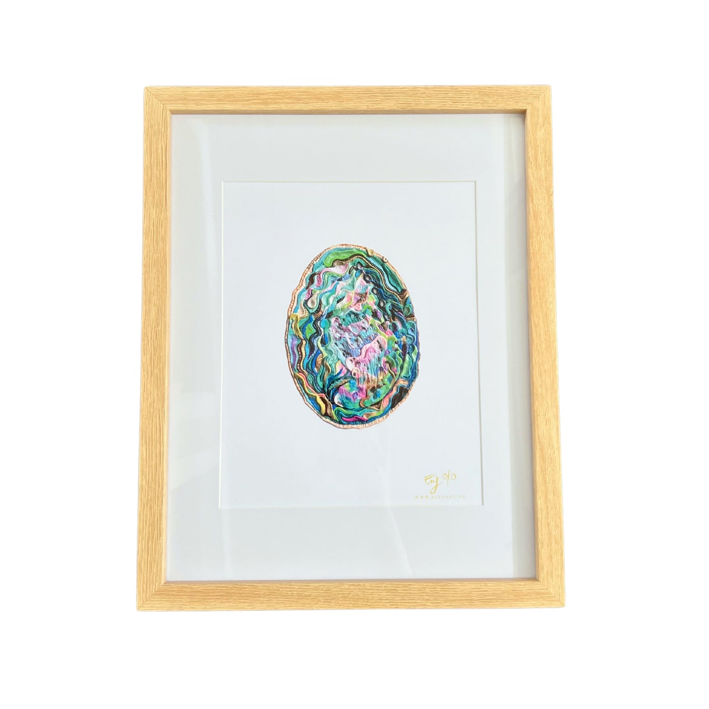 Paua Shell Framed Art Print