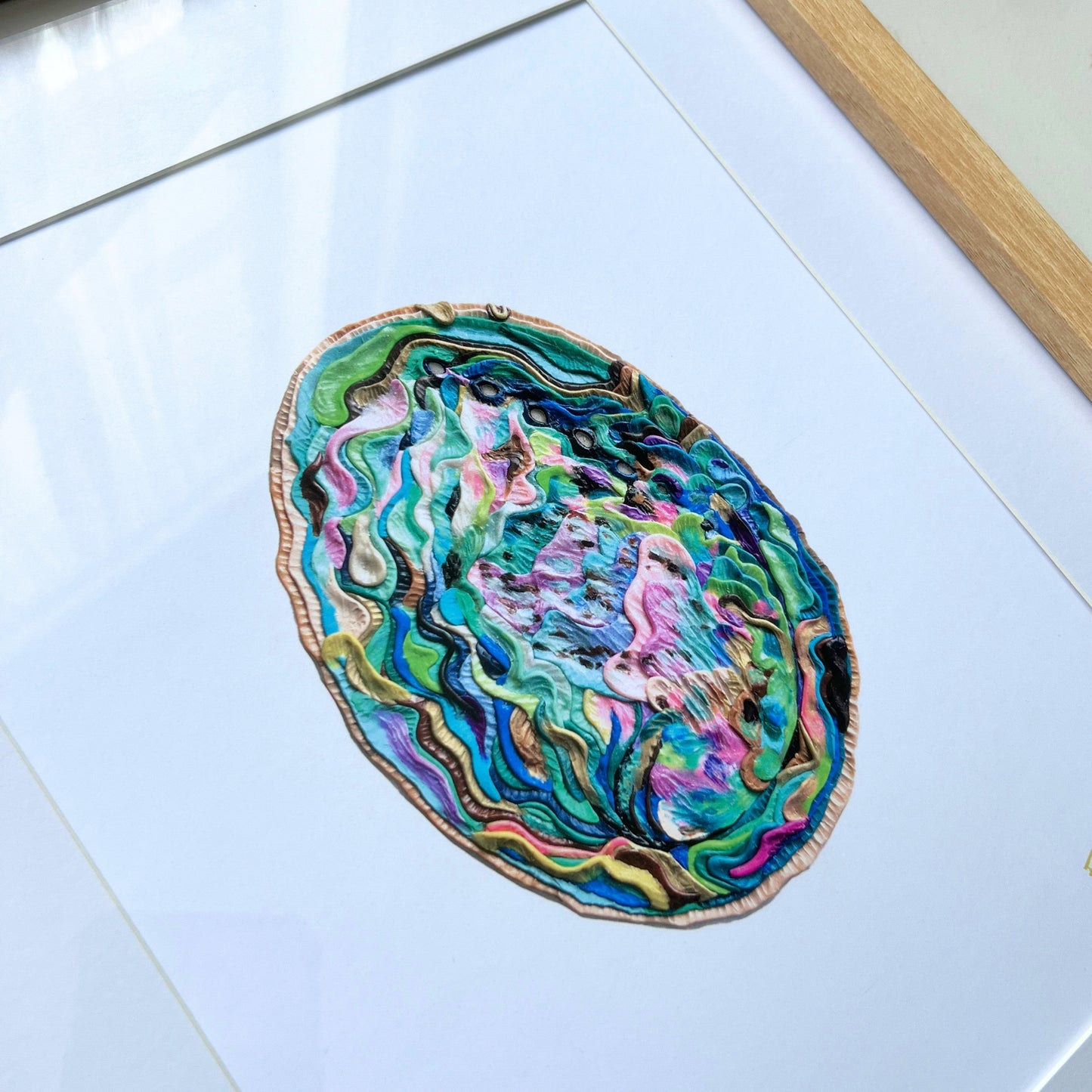 Paua Shell Framed Art Print