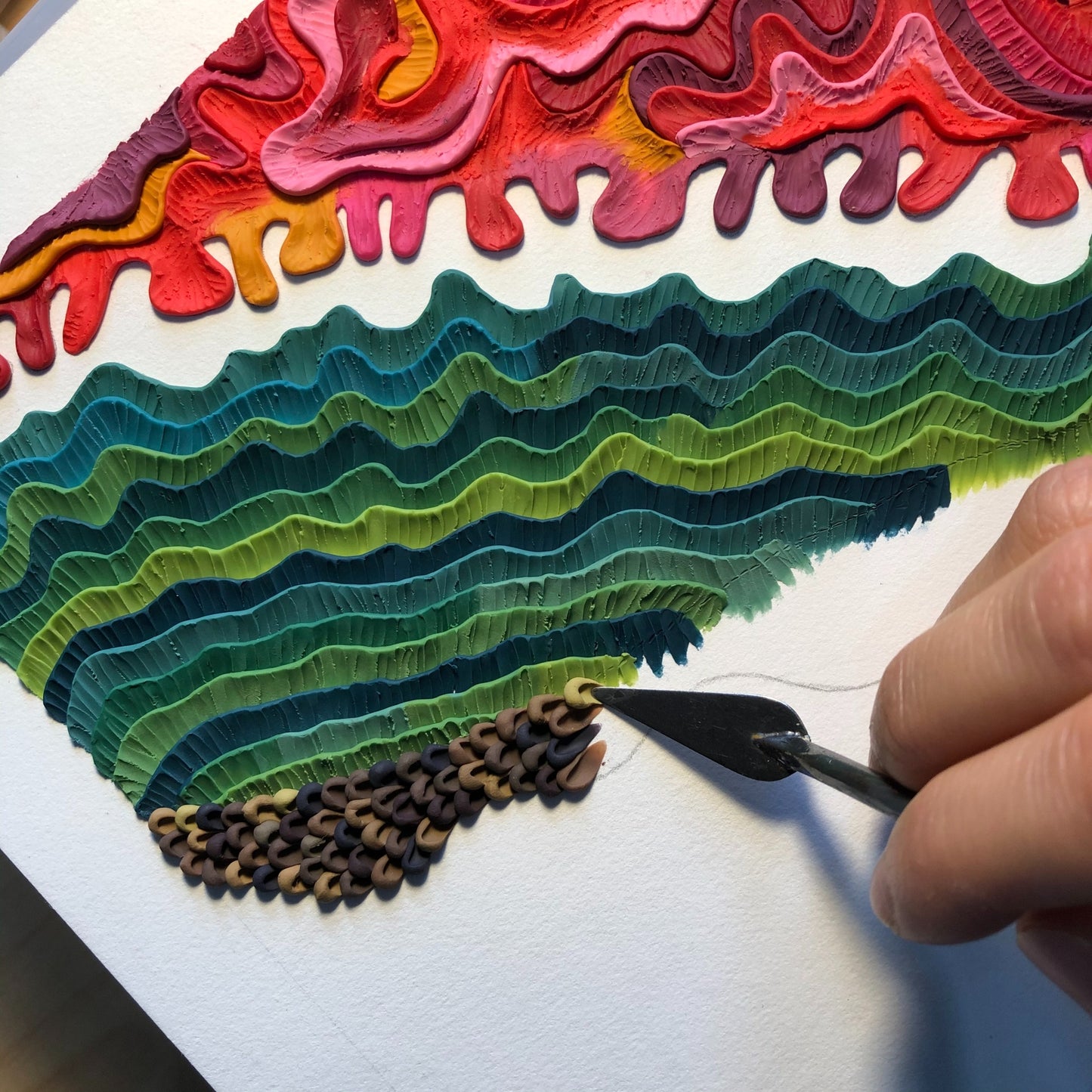 Exotica Original Clay Art Piece