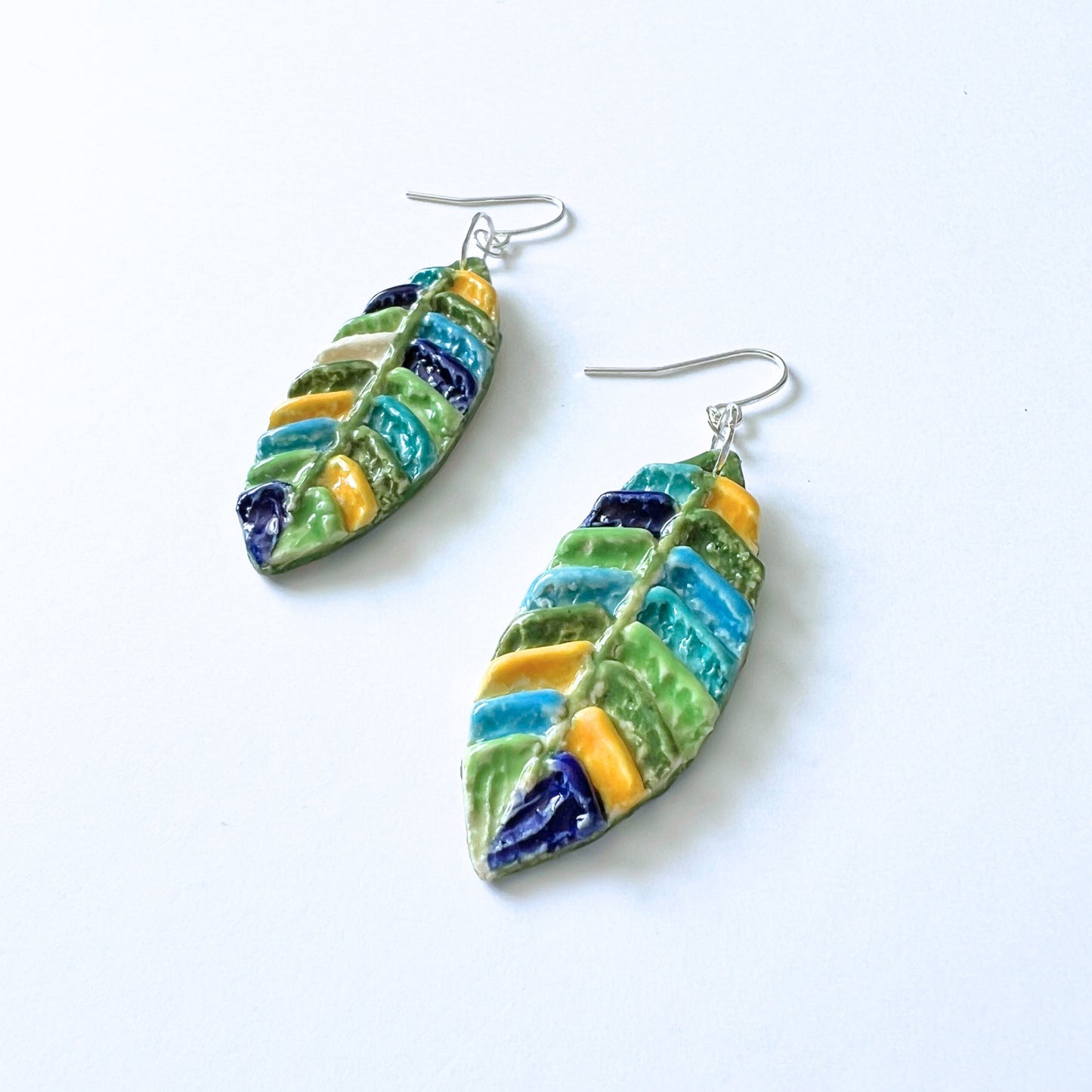 Captivating Leaf Earrings // Textured