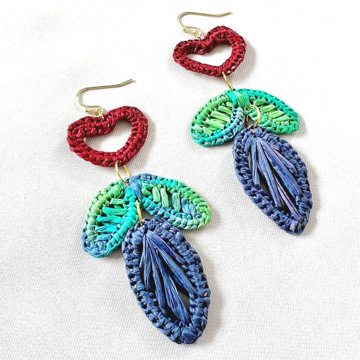 I Love How You Grow Raffia Earrings