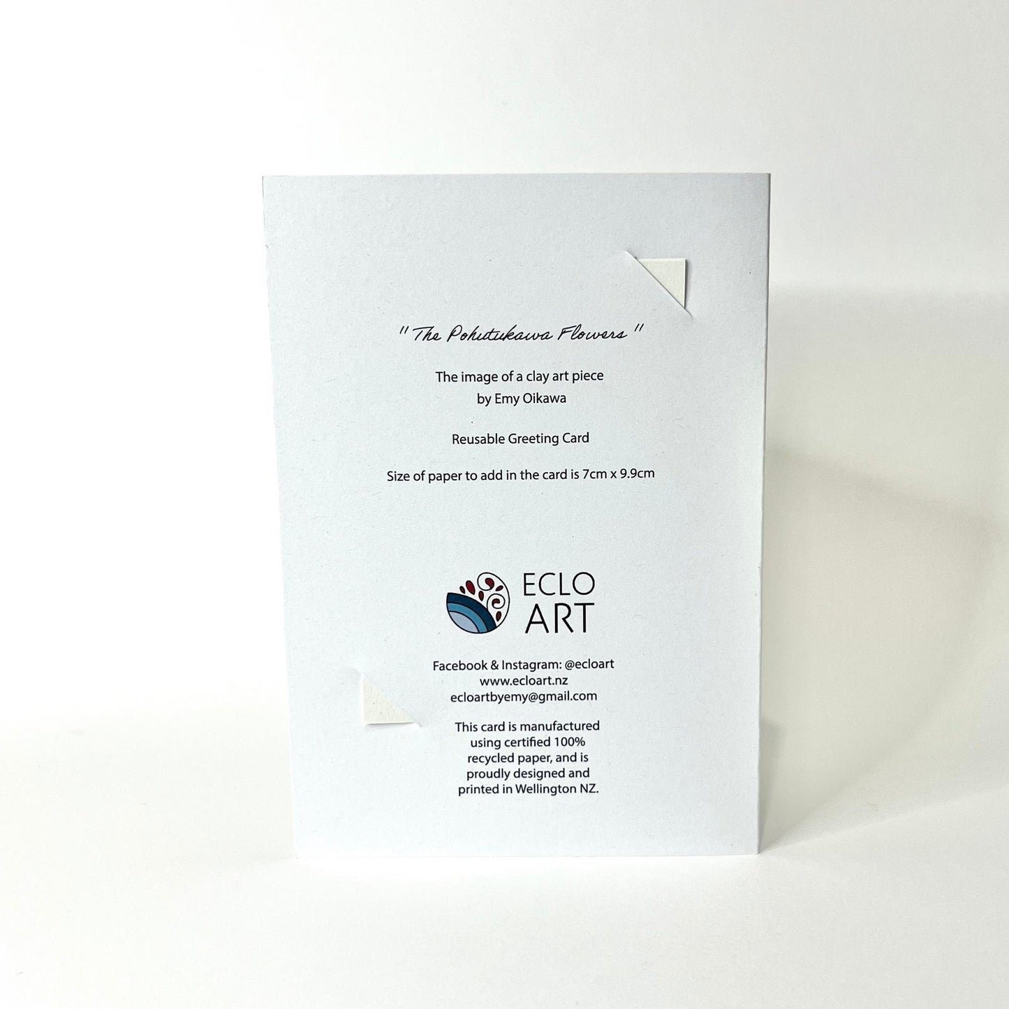 The Pohutukawa Flowers Reusable Greeting Card