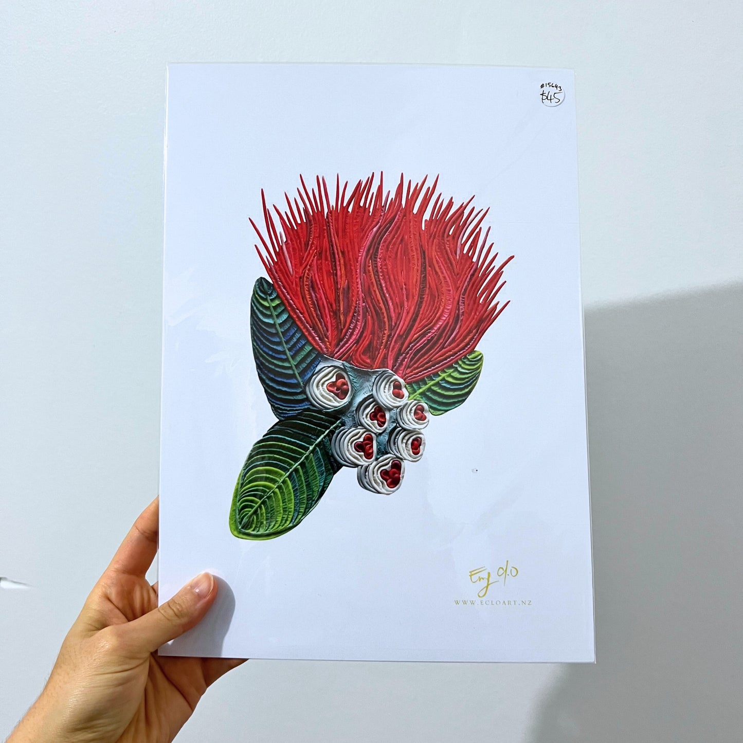 The Pohutukawa Flower A4 Print