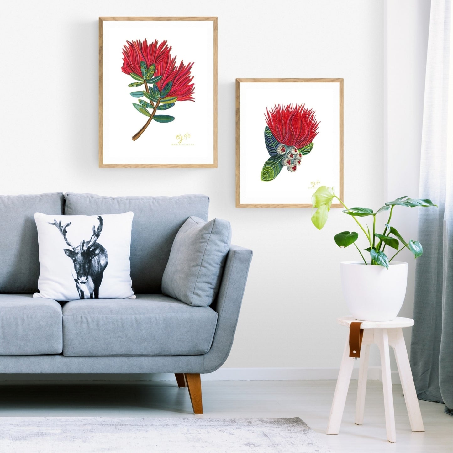 The Pohutukawa Flowers - Downloadable Print