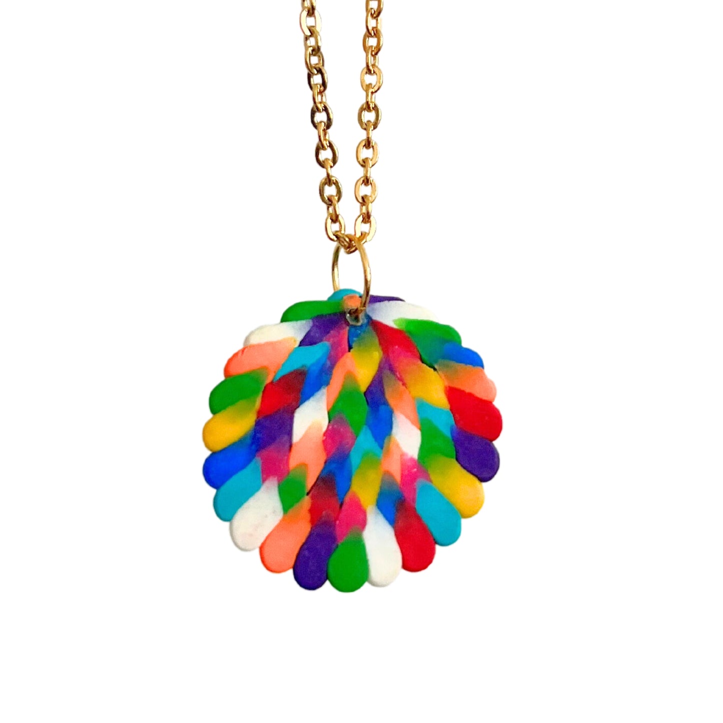 Colourful Feathers (Large) Necklace