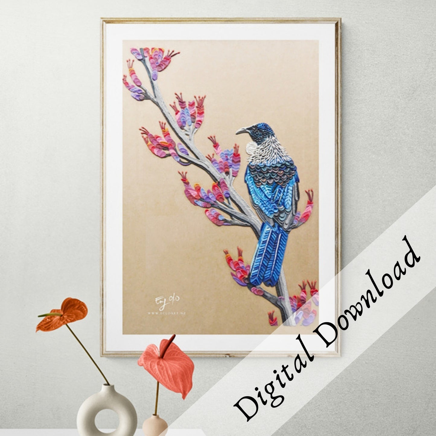 Tui Bird – Downloadable Print