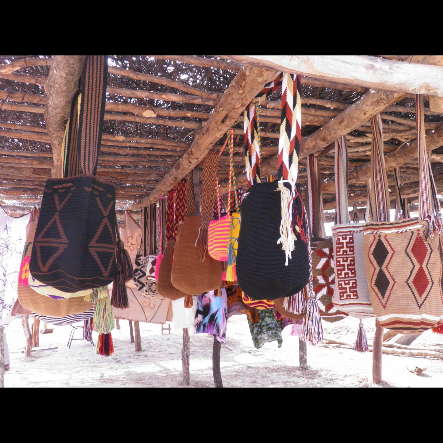 Cream & Jute Wayúu Style Bag