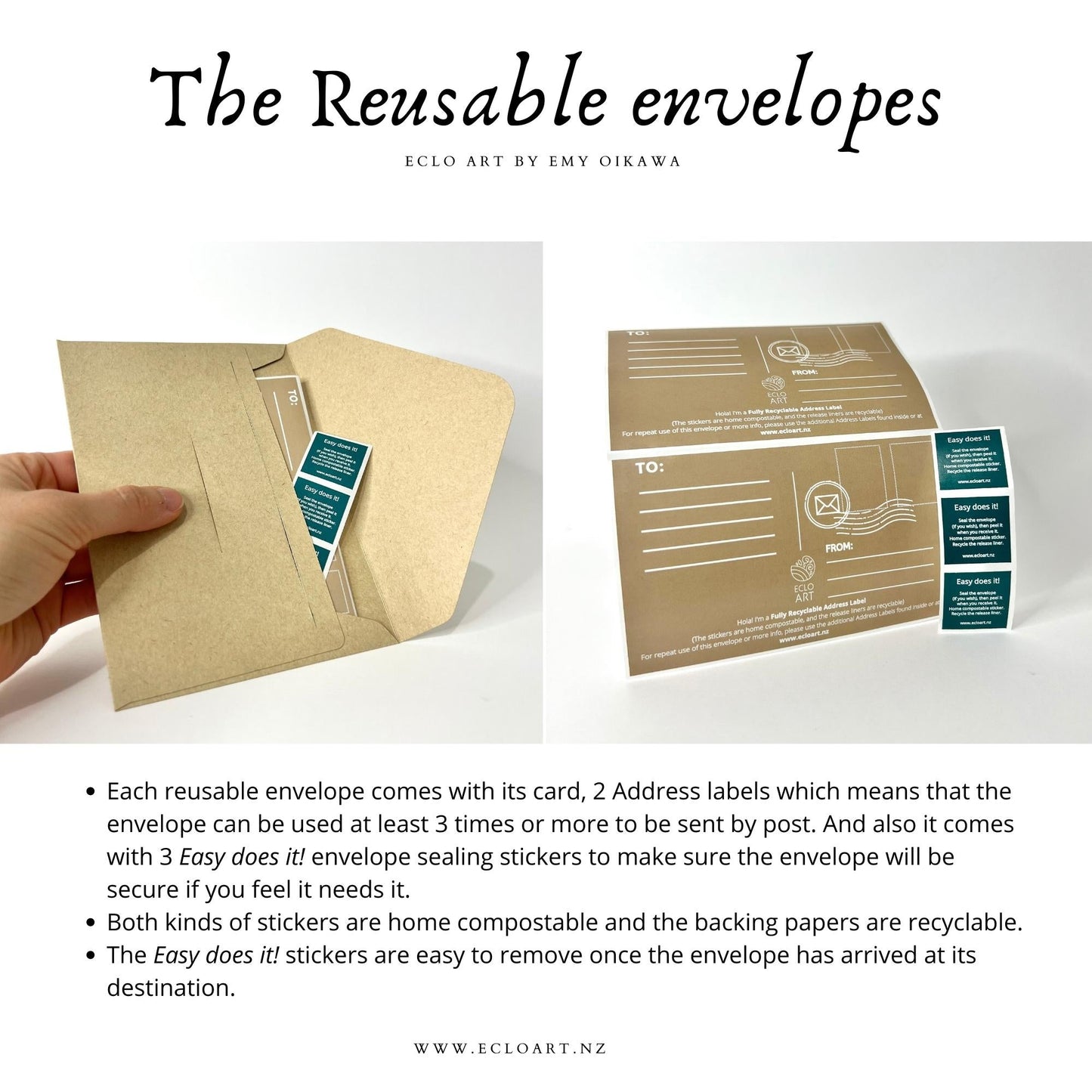 Paua Shell Reusable Greeting Card