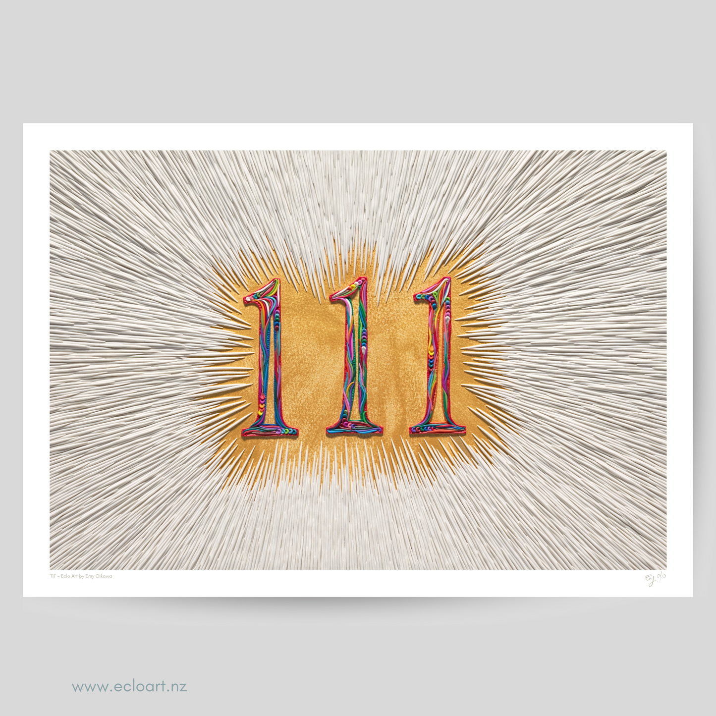 111 Clay Art Print by Emy Oikawa, Eclo Art