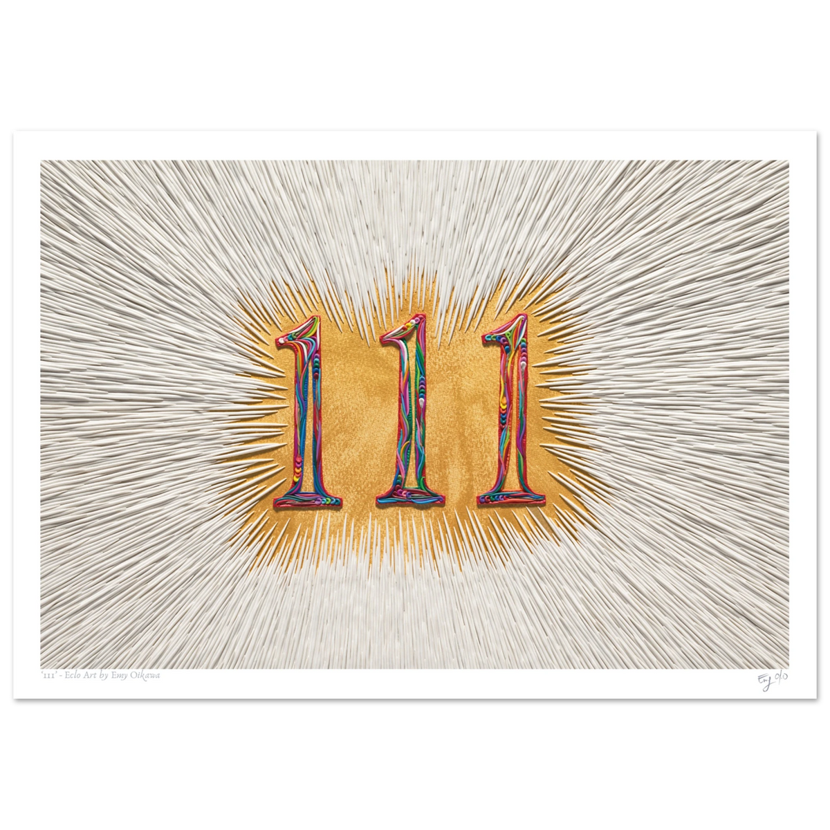 111 A3 Clay Art Print by artist Emy Oikawa from Eclo Art