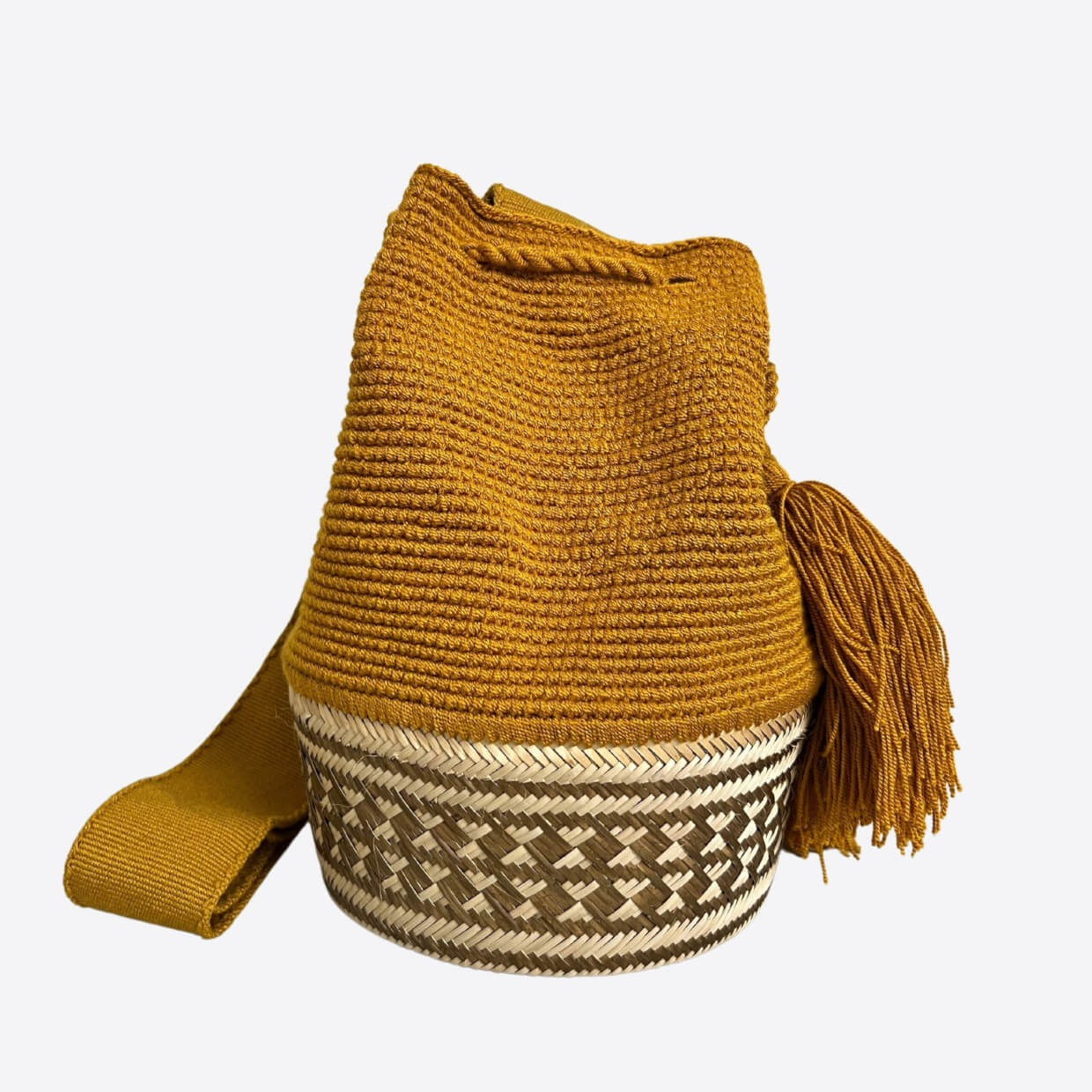 Mustard & Jute Wayúu Style Bag