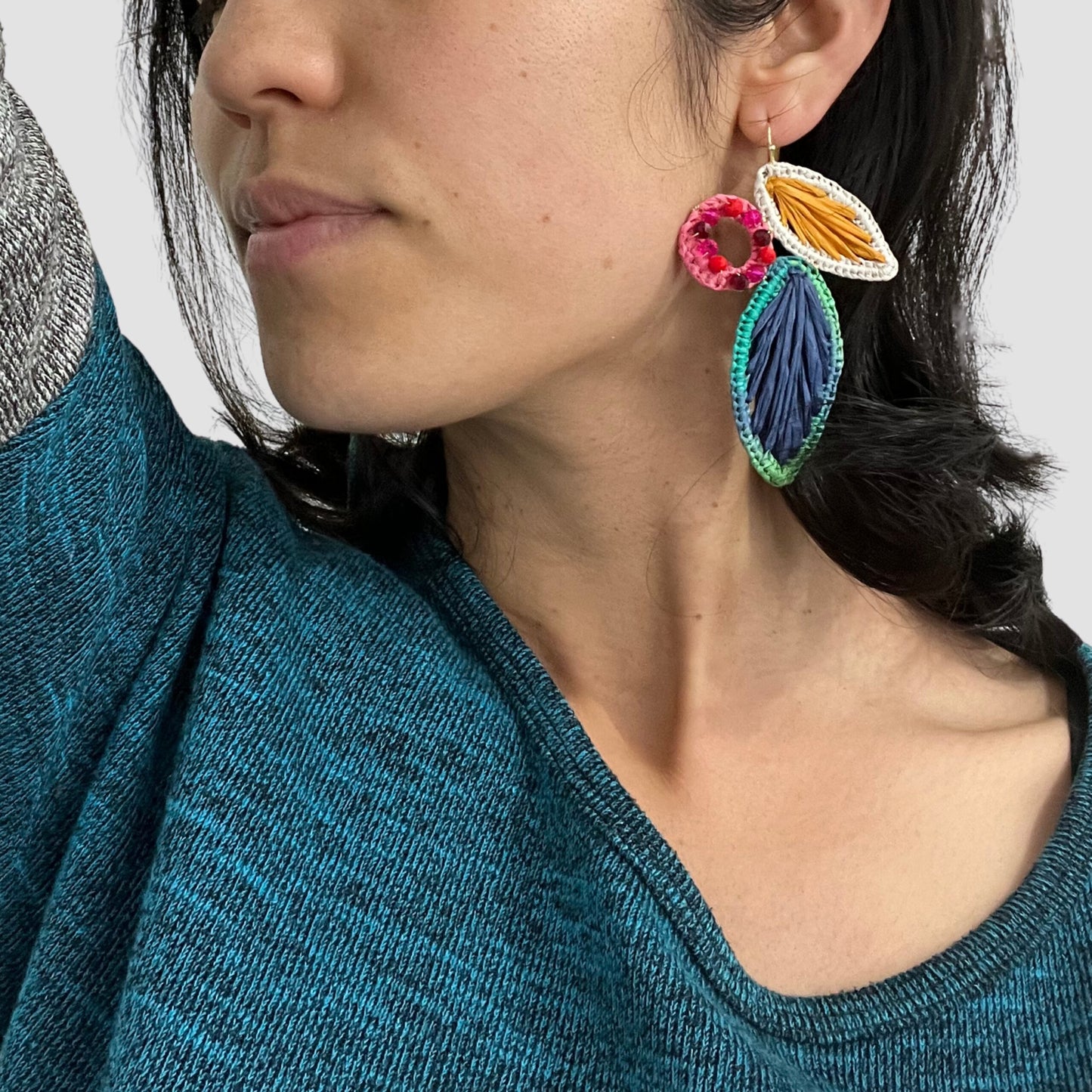 Bloom & Flourish Raffia Earrings