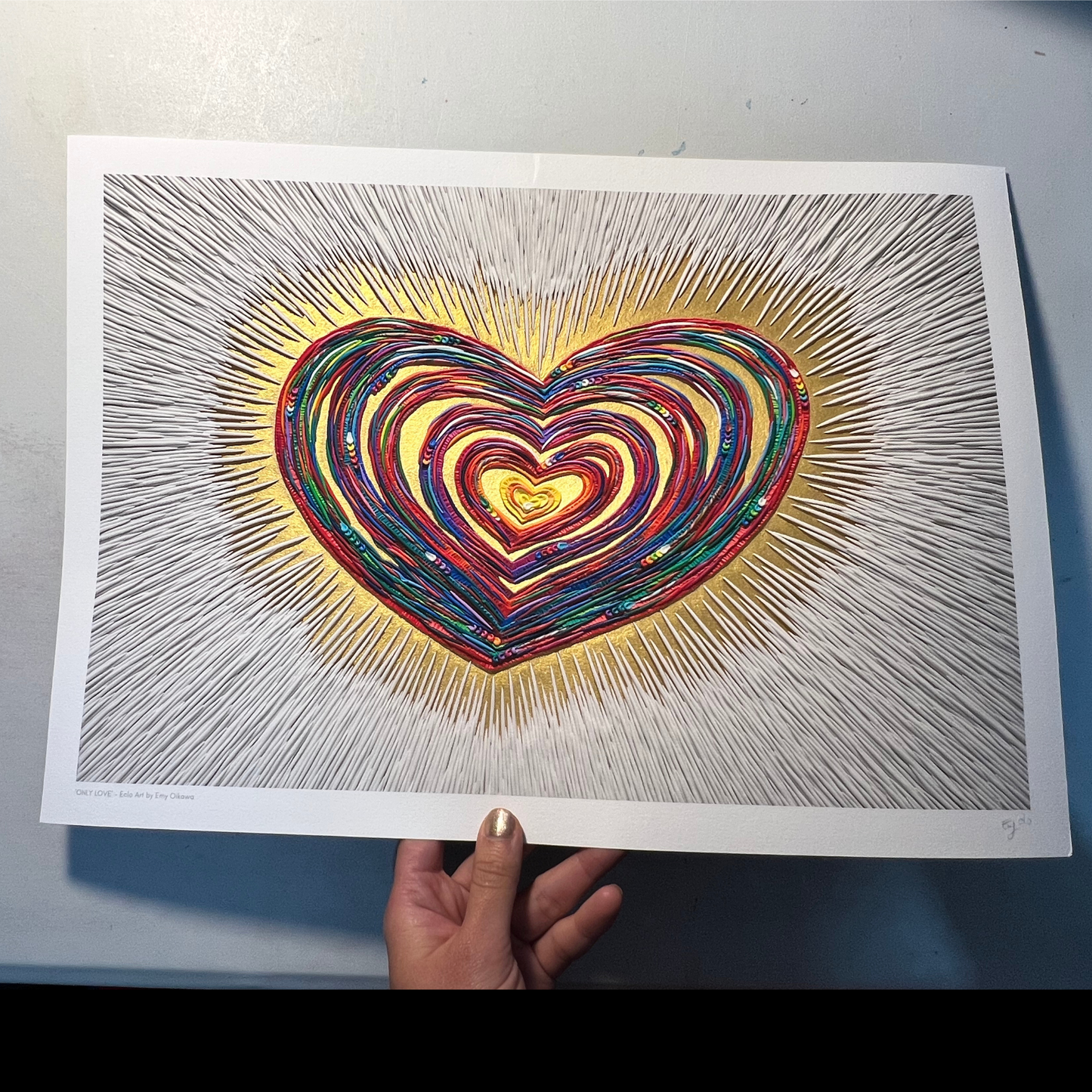 ONLY LOVE Clay Art Print by Emy Oikawa, Eclo Art